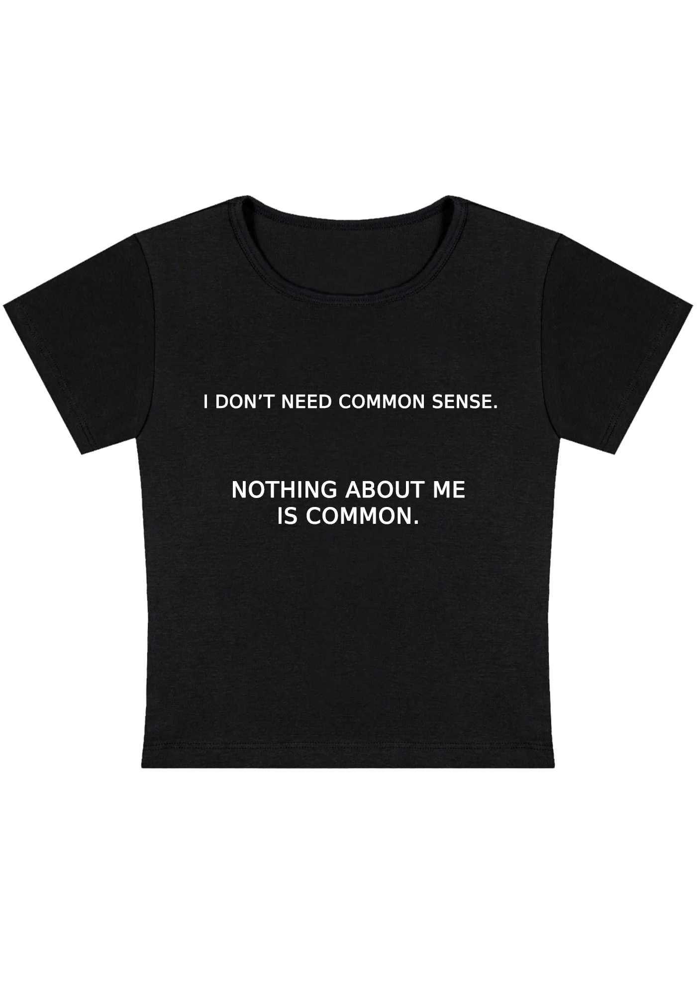 Curvy Nothing About Me Is Common Baby Tee - Image 3