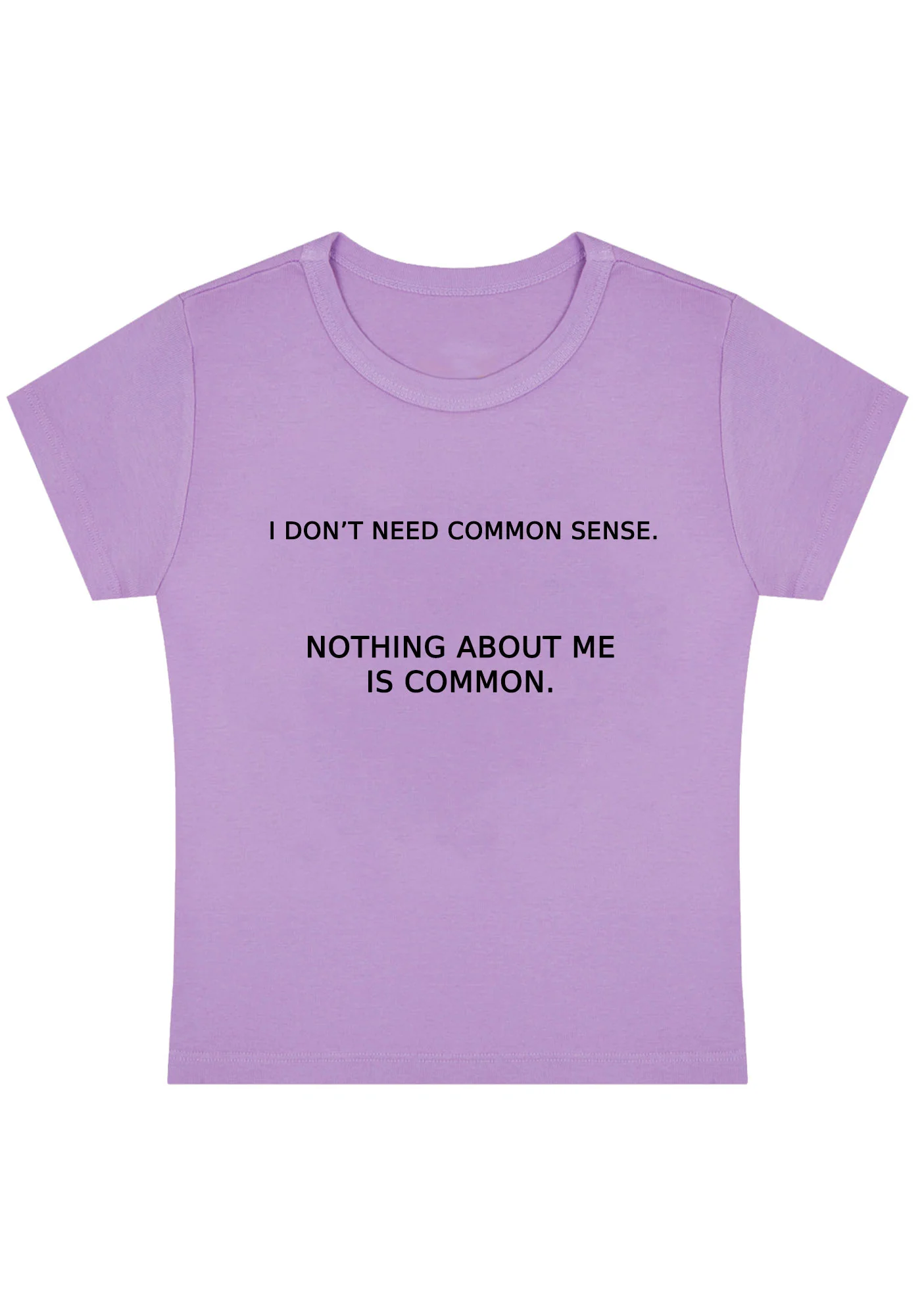 Curvy Nothing About Me Is Common Baby Tee - Image 4