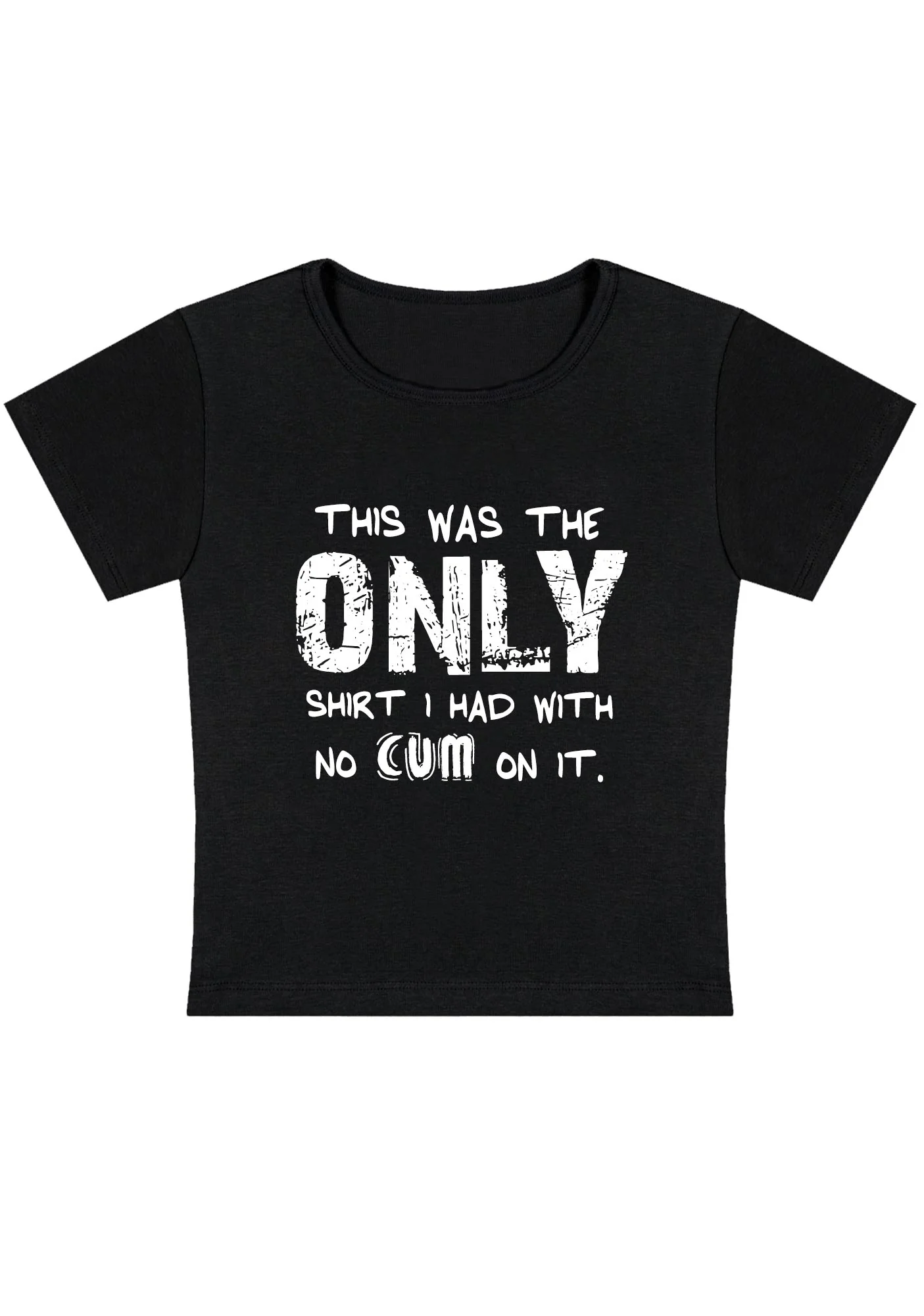 Curvy Only Shirt Without Come Baby Tee - Image 2