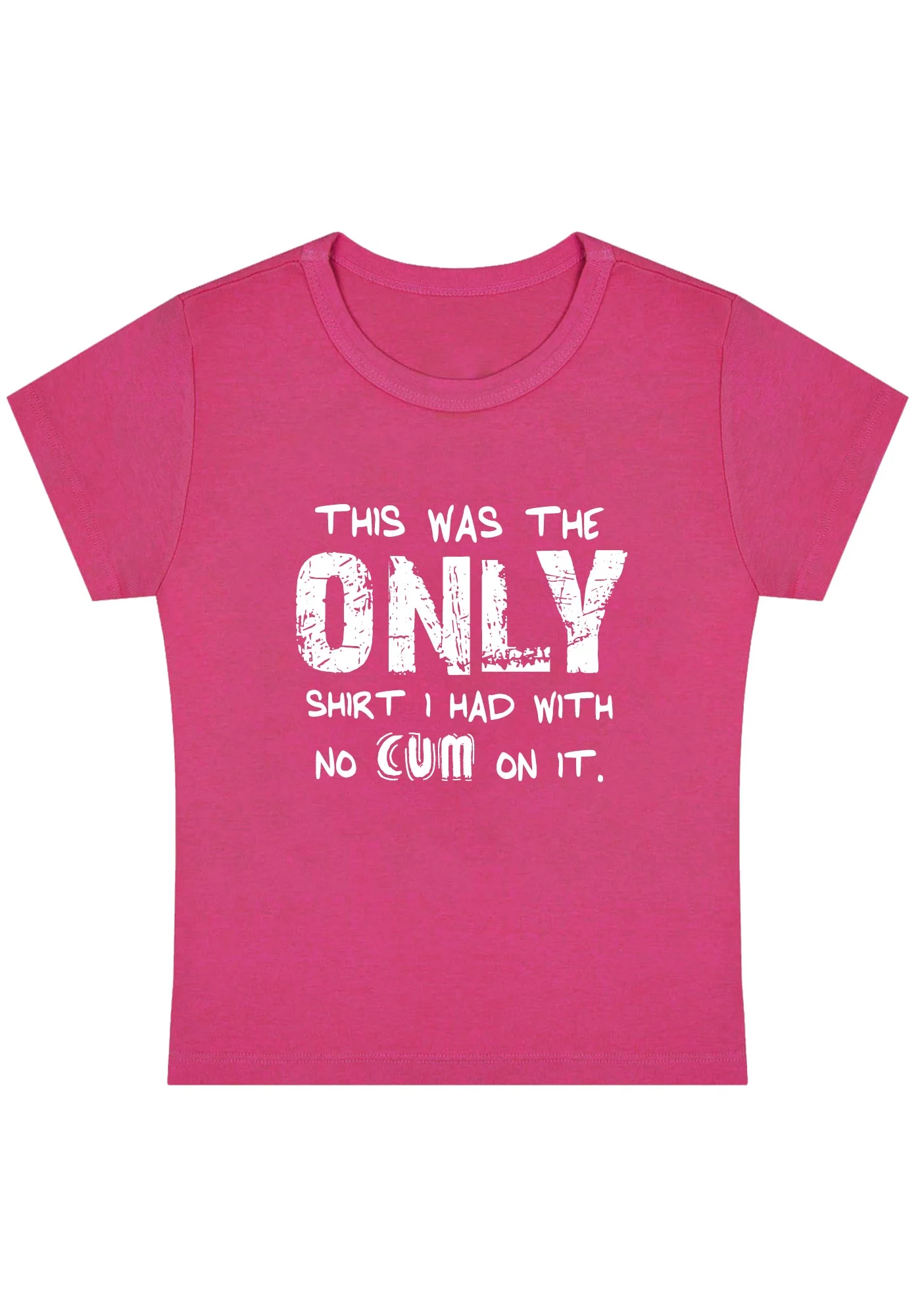 Curvy Only Shirt Without Come Baby Tee - Image 4