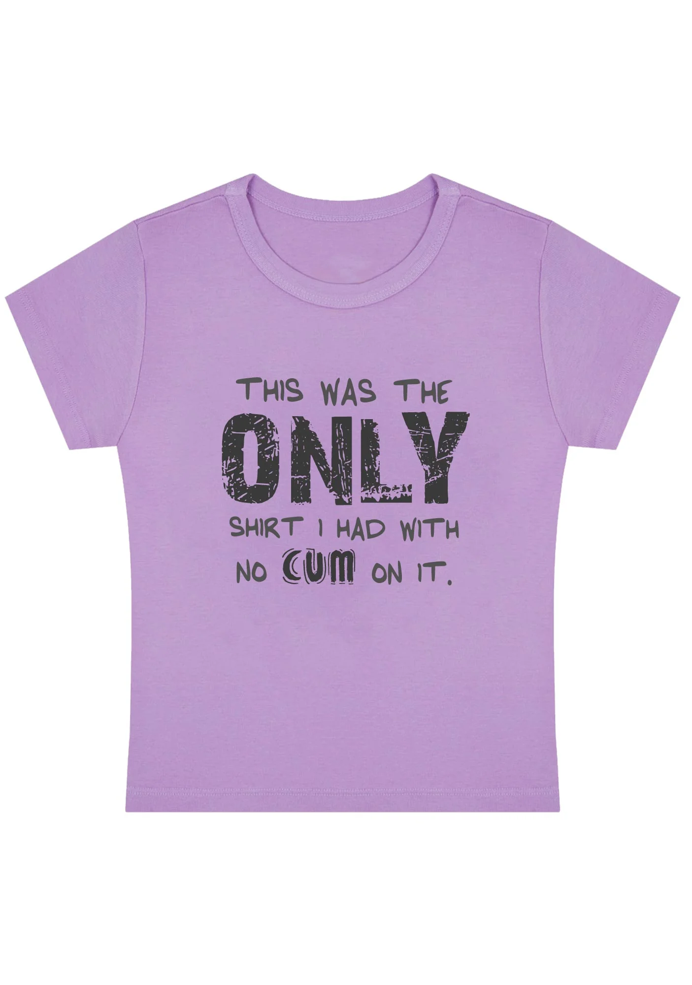 Curvy Only Shirt Without Come Baby Tee - Image 5