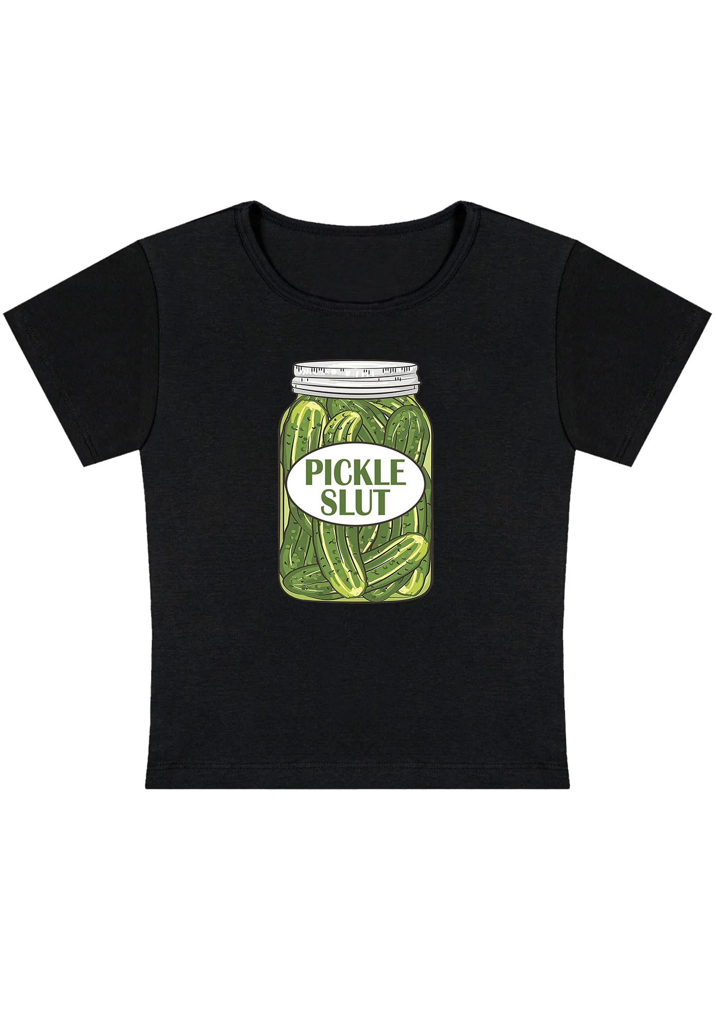 Curvy Pickle Slxt Baby Tee - Image 2