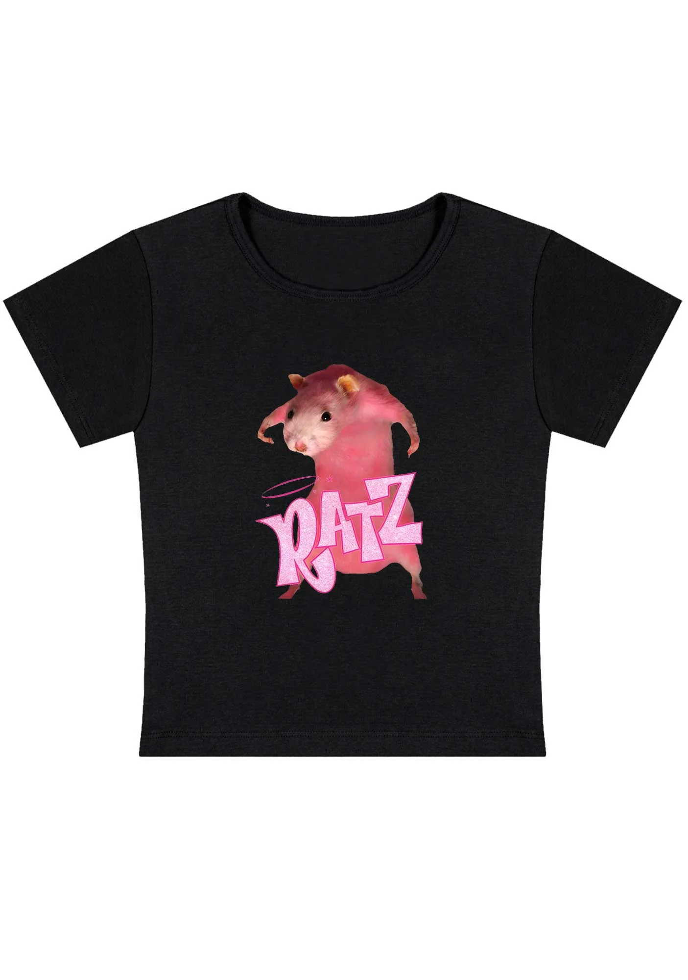 Curvy Pink Ratz Baby Tee - Image 3