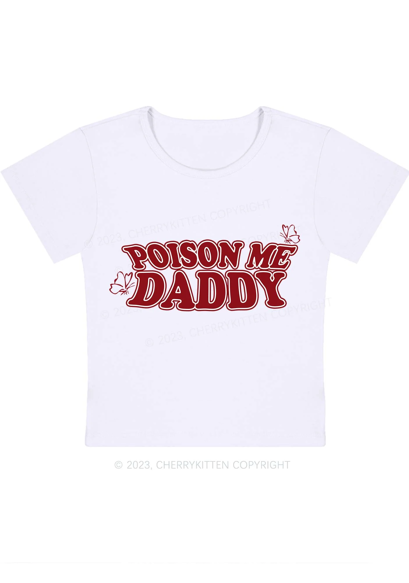 Curvy Poison Me Daddy Baby Tee Cherrykitten - Image 2