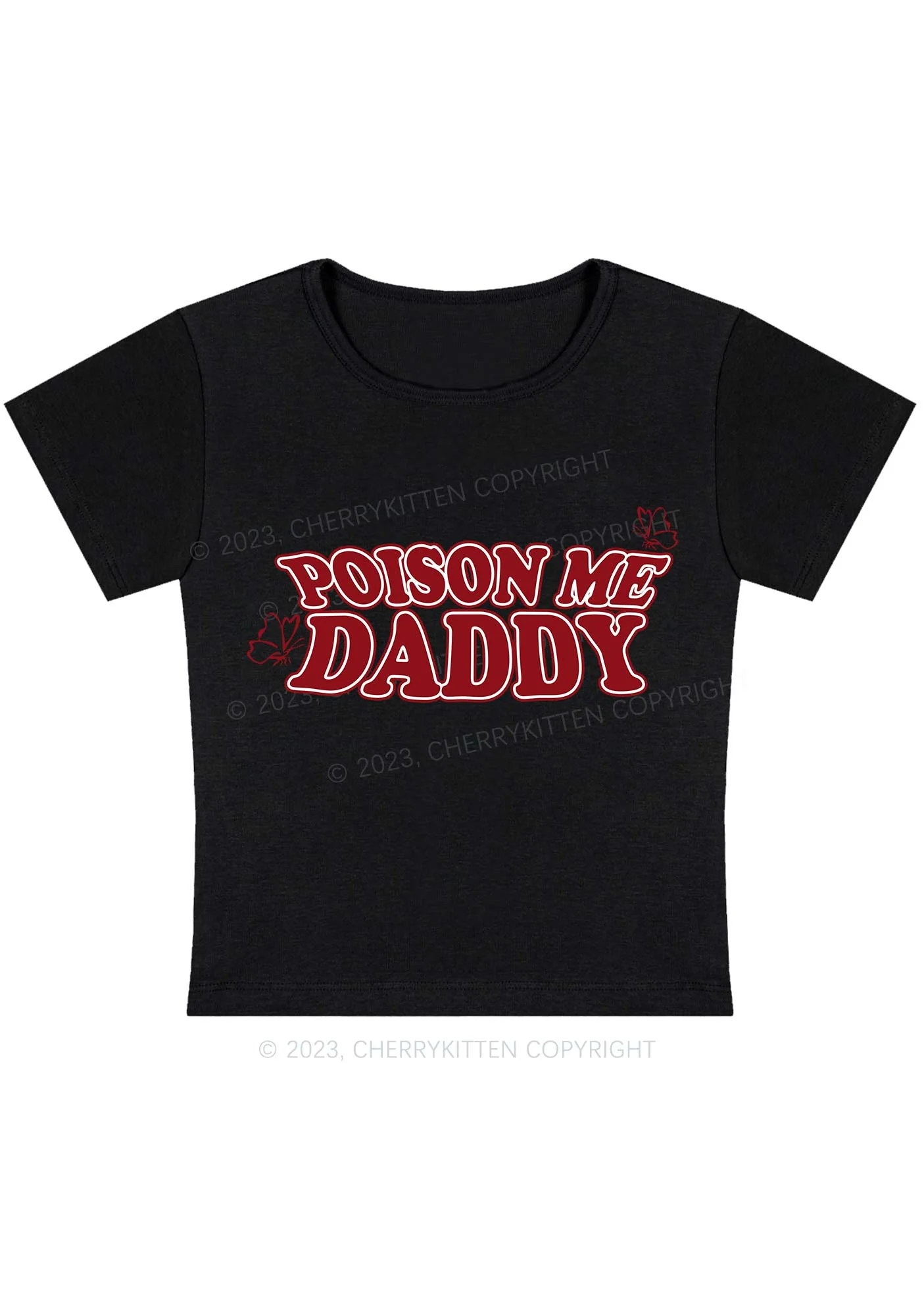 Curvy Poison Me Daddy Baby Tee Cherrykitten - Image 3
