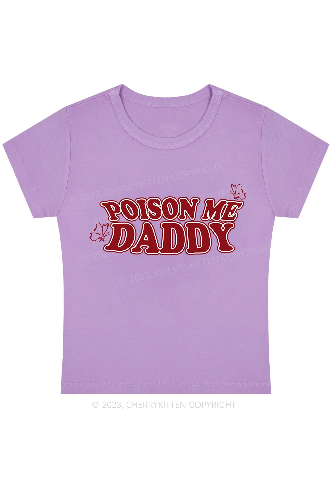 Curvy Poison Me Daddy Baby Tee Cherrykitten - Image 4