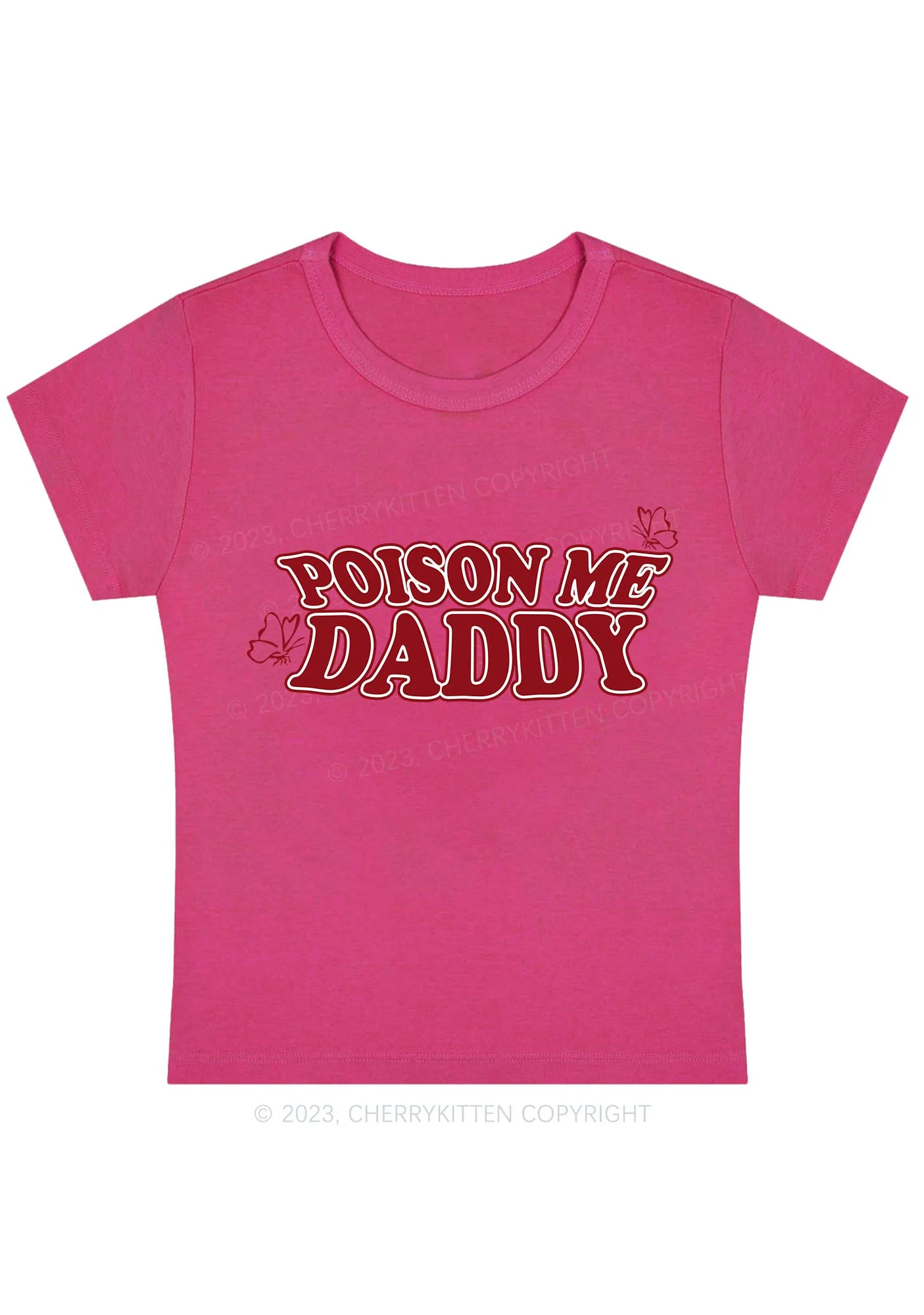 Curvy Poison Me Daddy Baby Tee Cherrykitten - Image 5