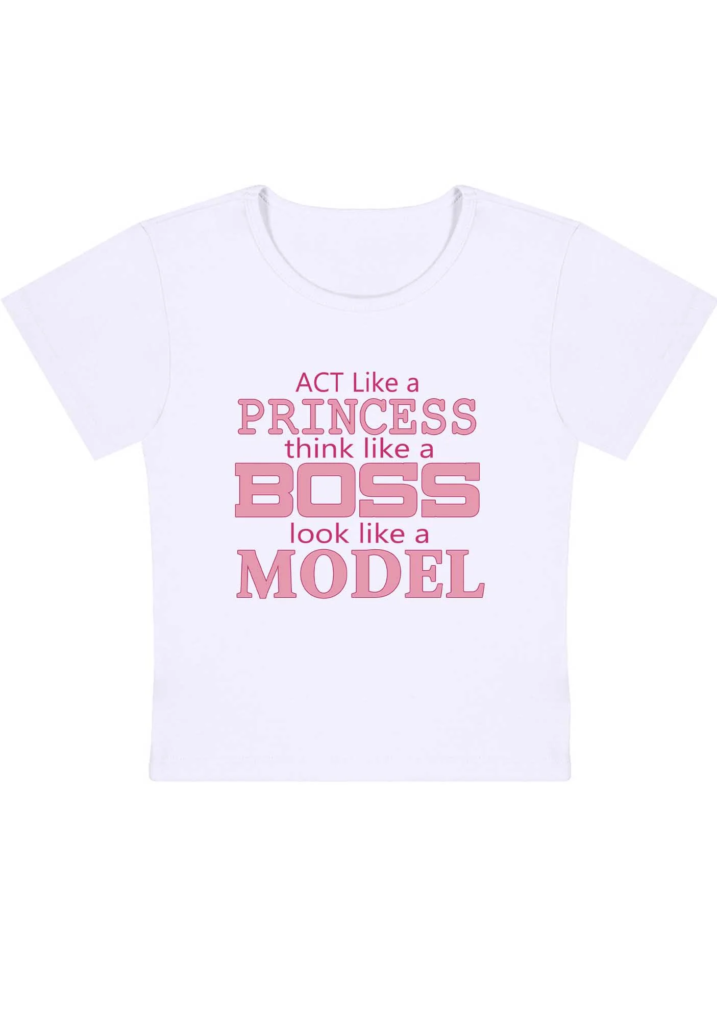 Curvy Princess Boss Model Baby Tee - Image 2