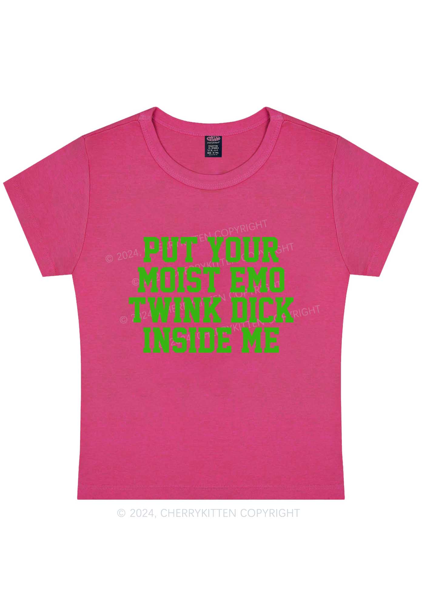 Curvy Put It Inside Me Y2K Baby Tee Cherrykitten - Image 3