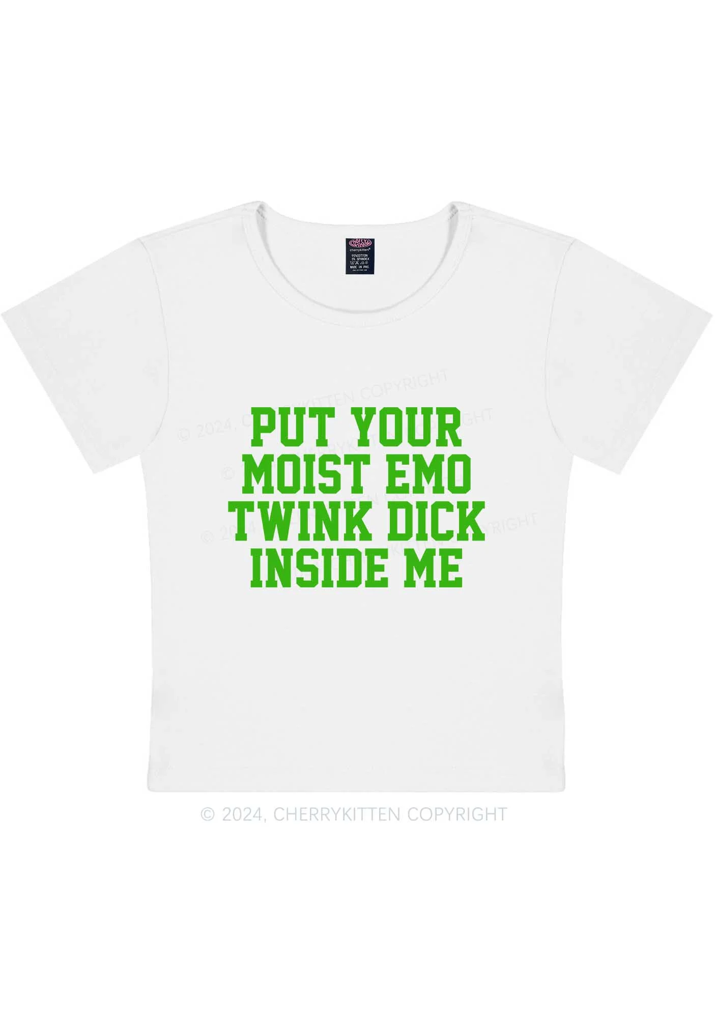 Curvy Put It Inside Me Y2K Baby Tee Cherrykitten - Image 4