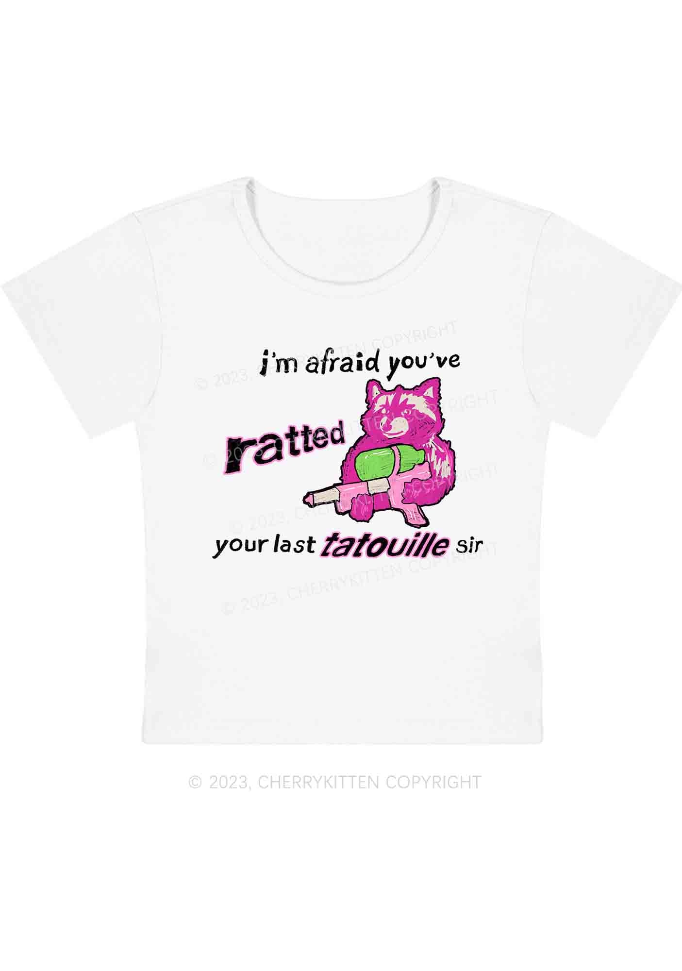 Curvy Ratted Your Last Tatouille Sir Y2K Baby Tee Cherrykitten - Image 3