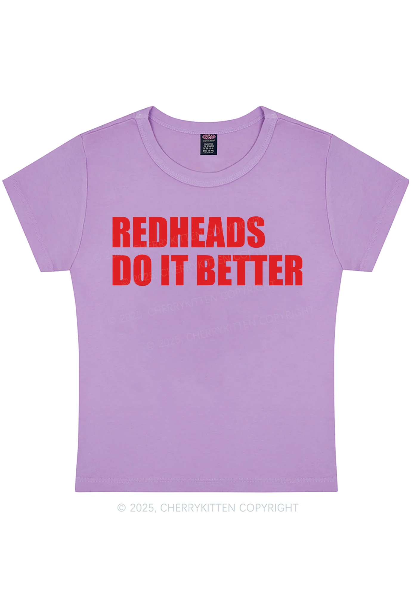 Curvy Redheads Do It Better Y2K Baby Tee Cherrykitten - Image 4