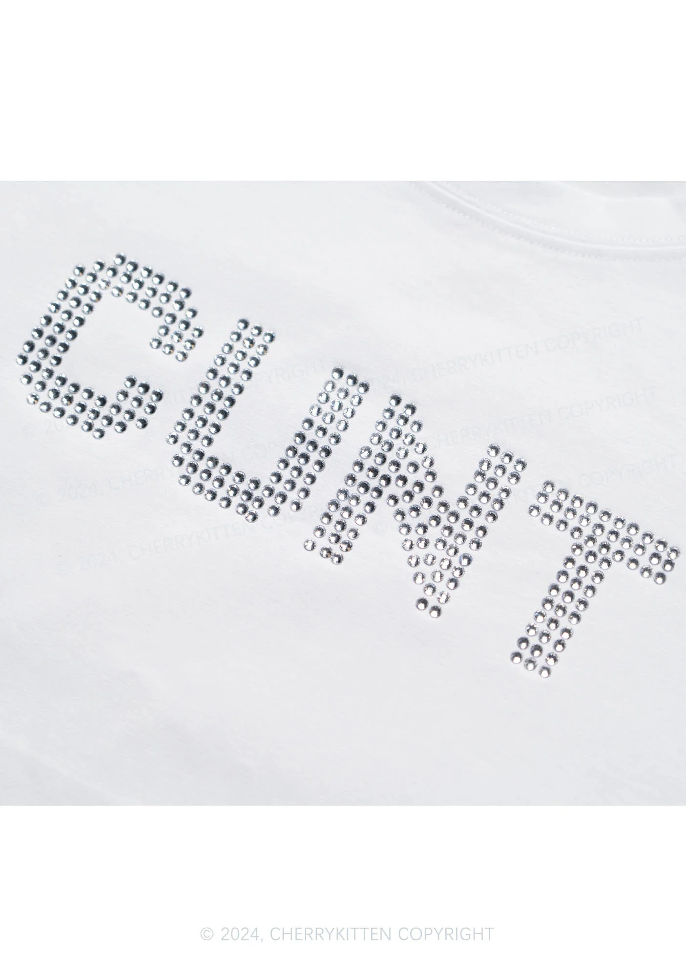 Curvy Rhinestone Cxxt Y2K Baby Tee Cherrykitten - Image 3