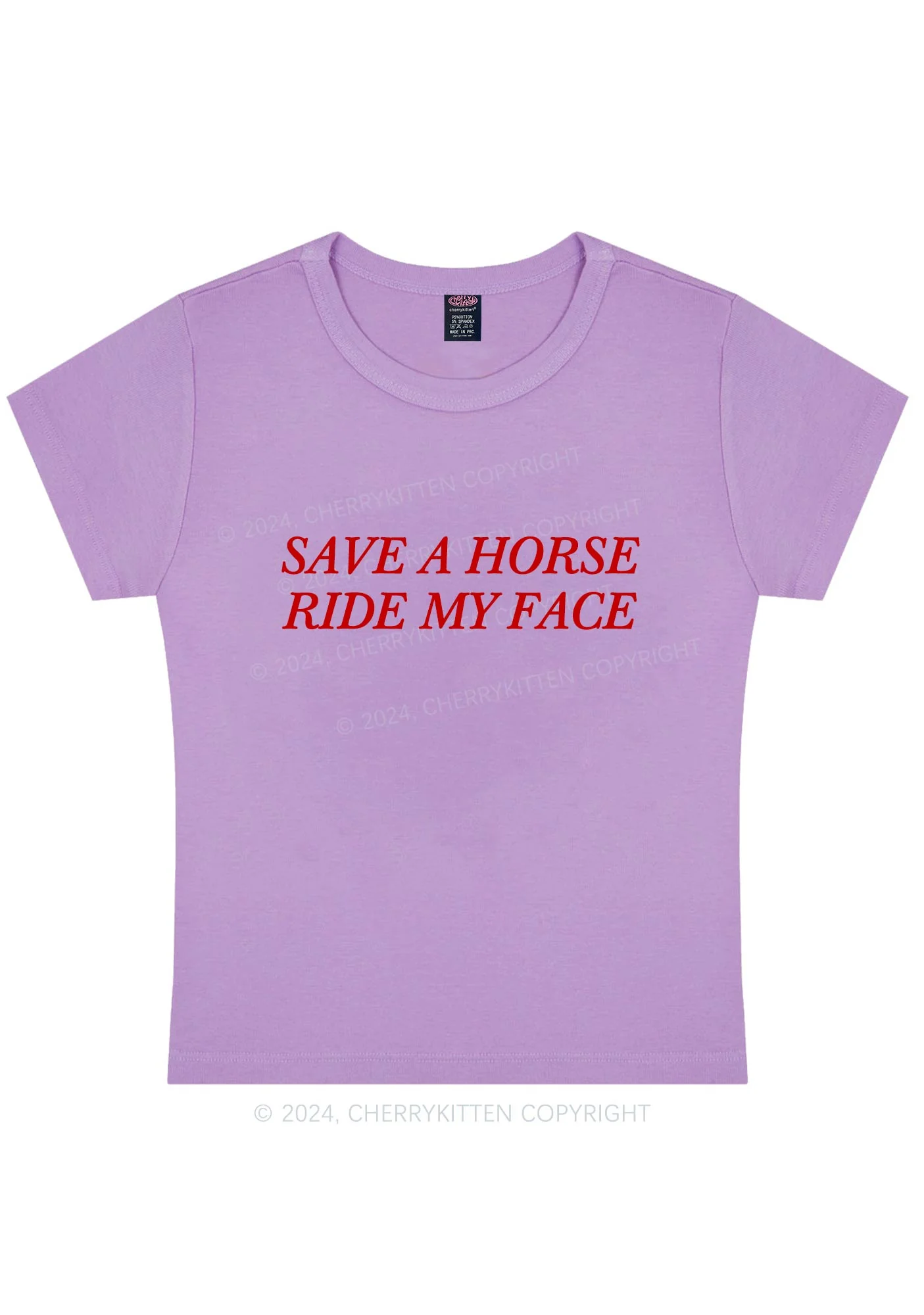 Curvy Ride My Face Y2K Baby Tee Cherrykitten - Image 4