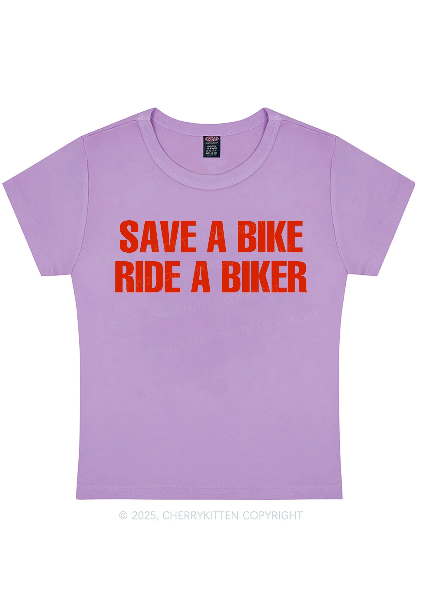 Curvy Save Bike Ride Biker Y2K Baby Tee Cherrykitten - Image 4