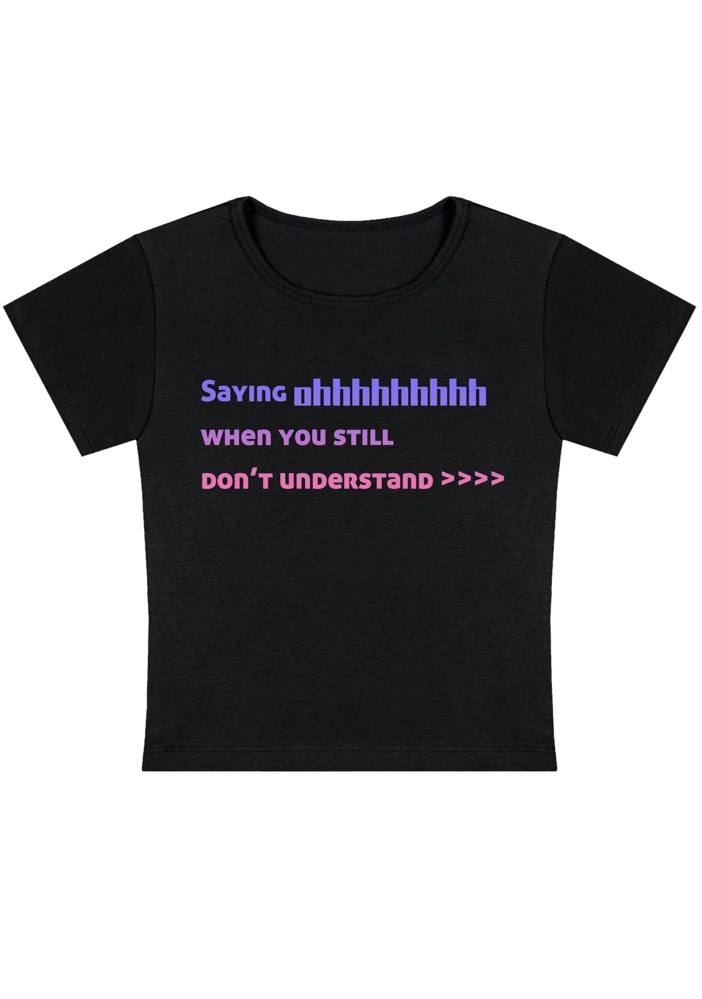 Curvy Saying Ohhh Baby Tee - Image 2