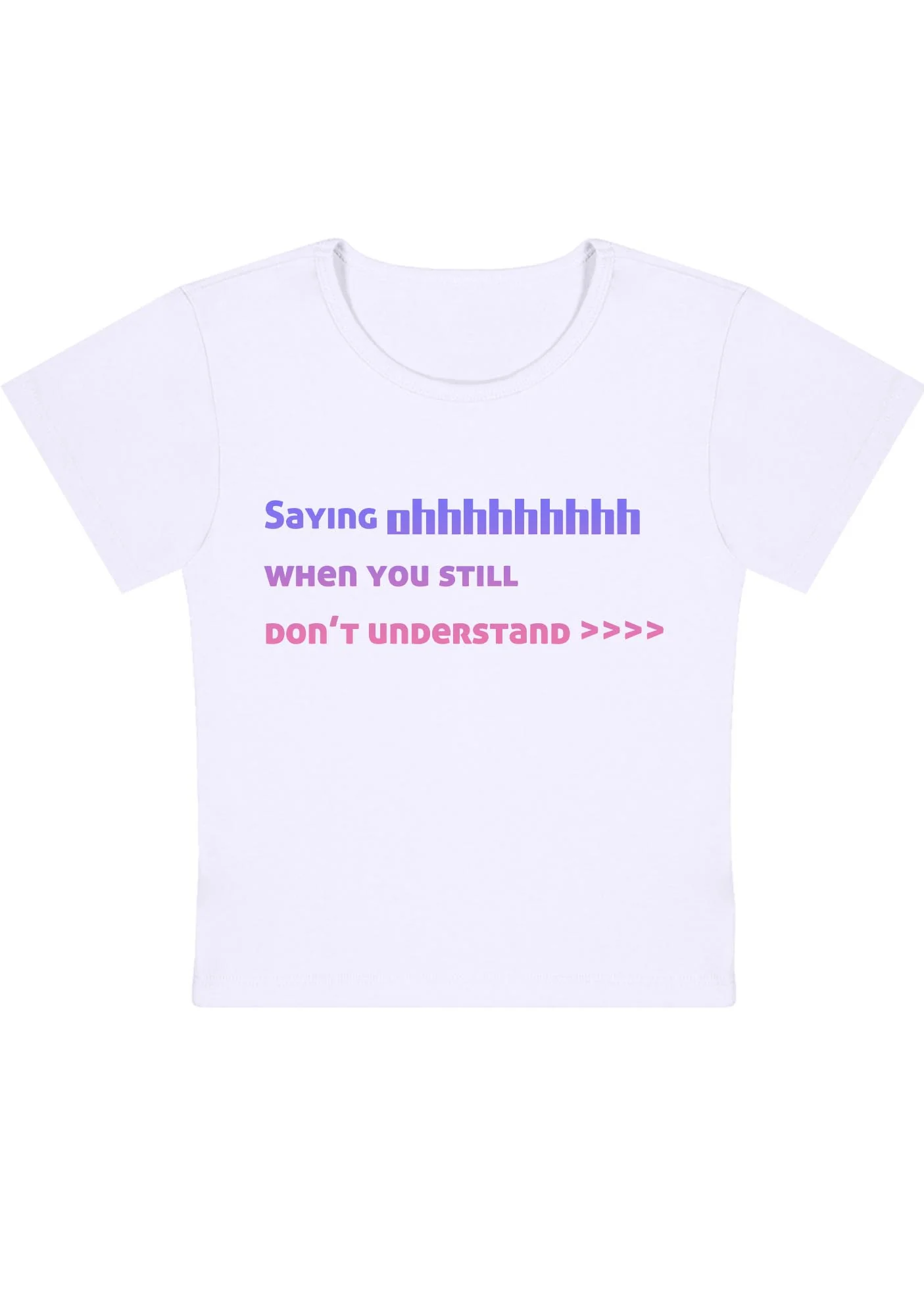 Curvy Saying Ohhh Baby Tee - Image 3