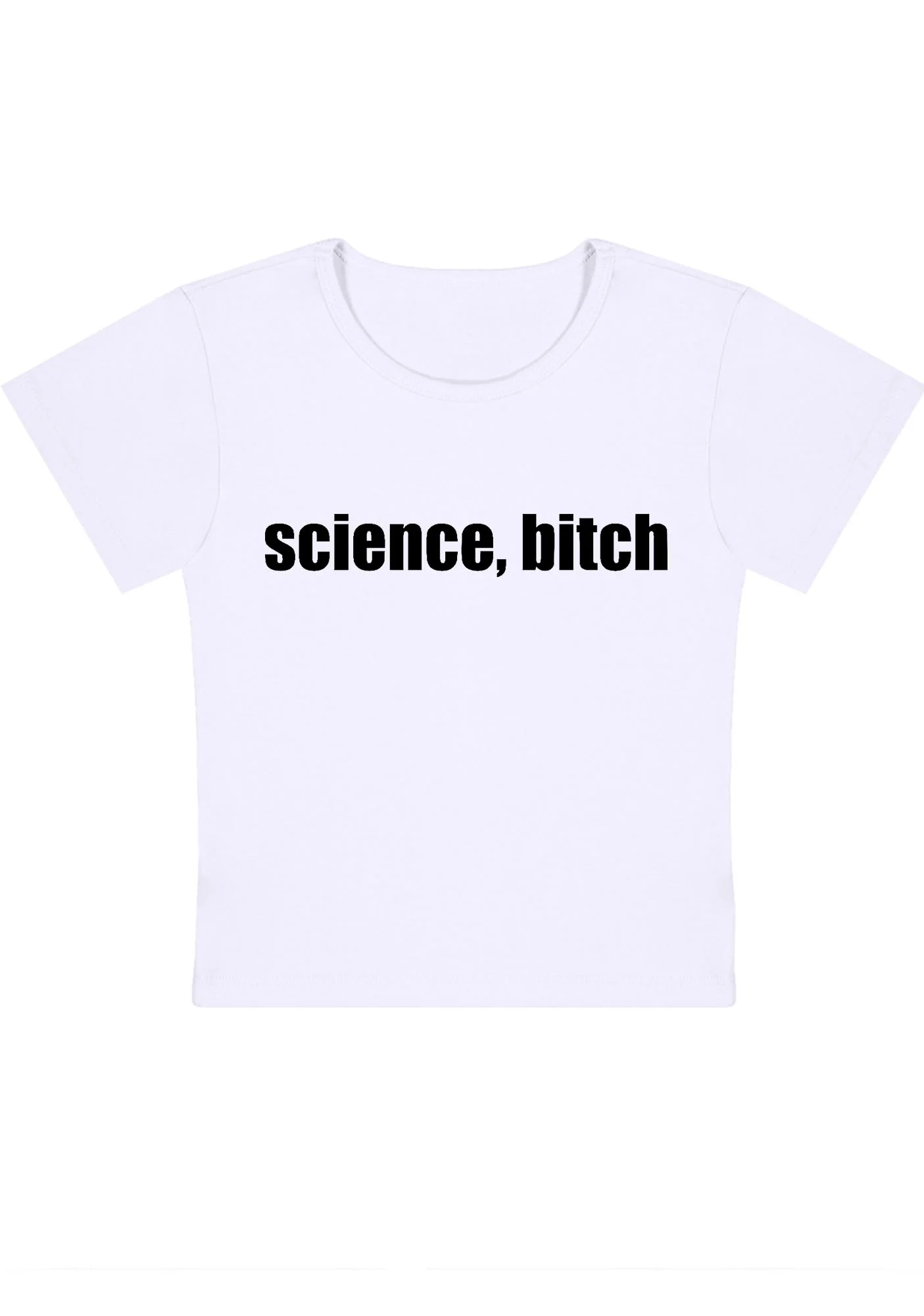 Curvy Science Bixxh Baby Tee - Image 2