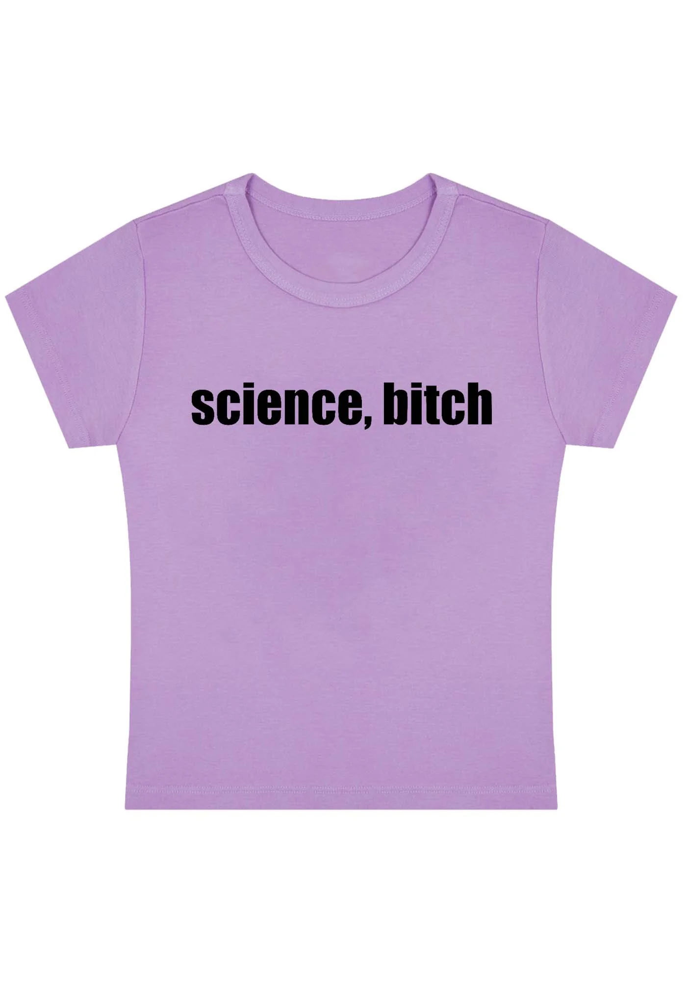 Curvy Science Bixxh Baby Tee - Image 4