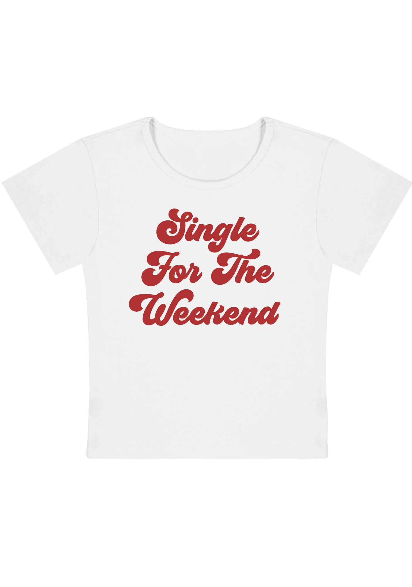 Curvy Single For The Weekend Baby Tee - Image 2