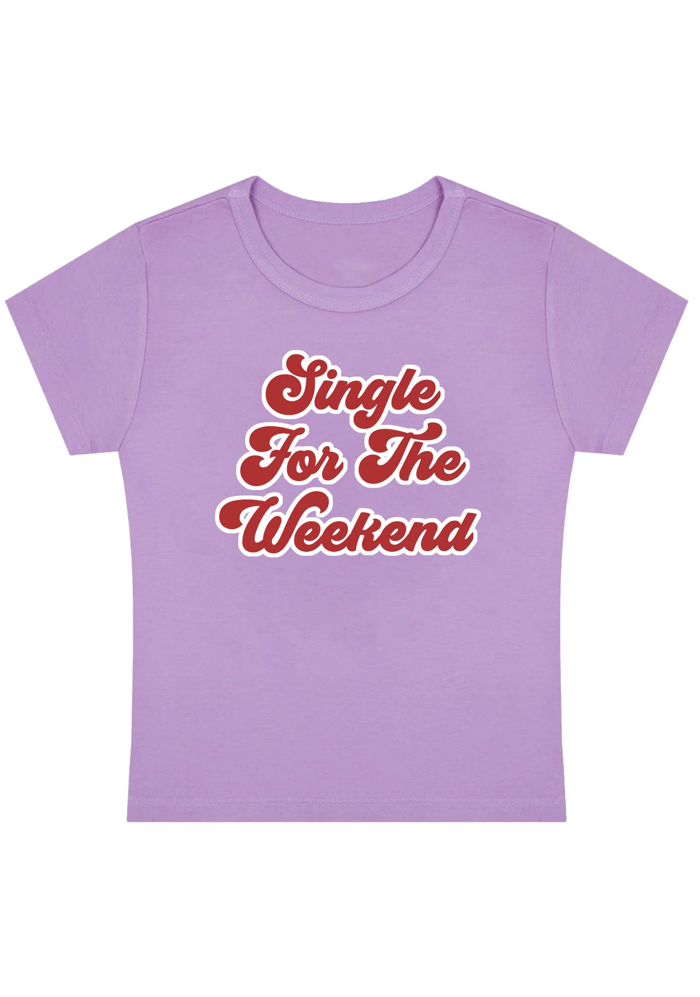 Curvy Single For The Weekend Baby Tee - Image 4