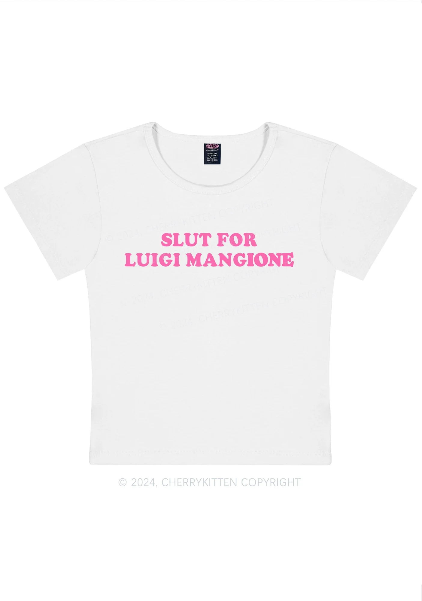 Curvy Slxt For LM Y2K Baby Tee Cherrykitten - Image 2