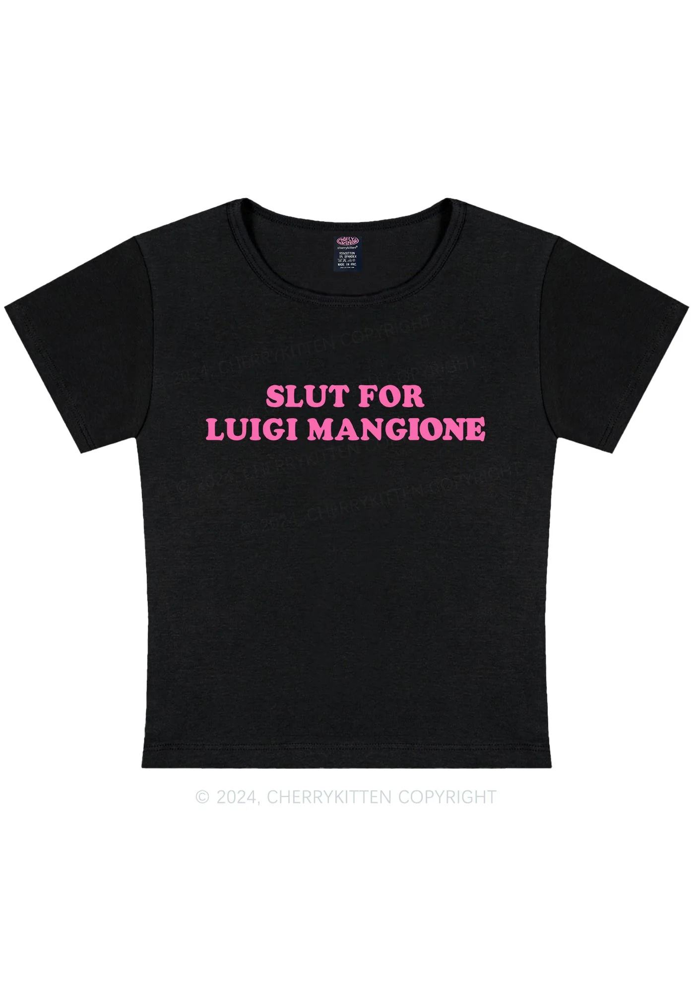 Curvy Slxt For LM Y2K Baby Tee Cherrykitten - Image 3
