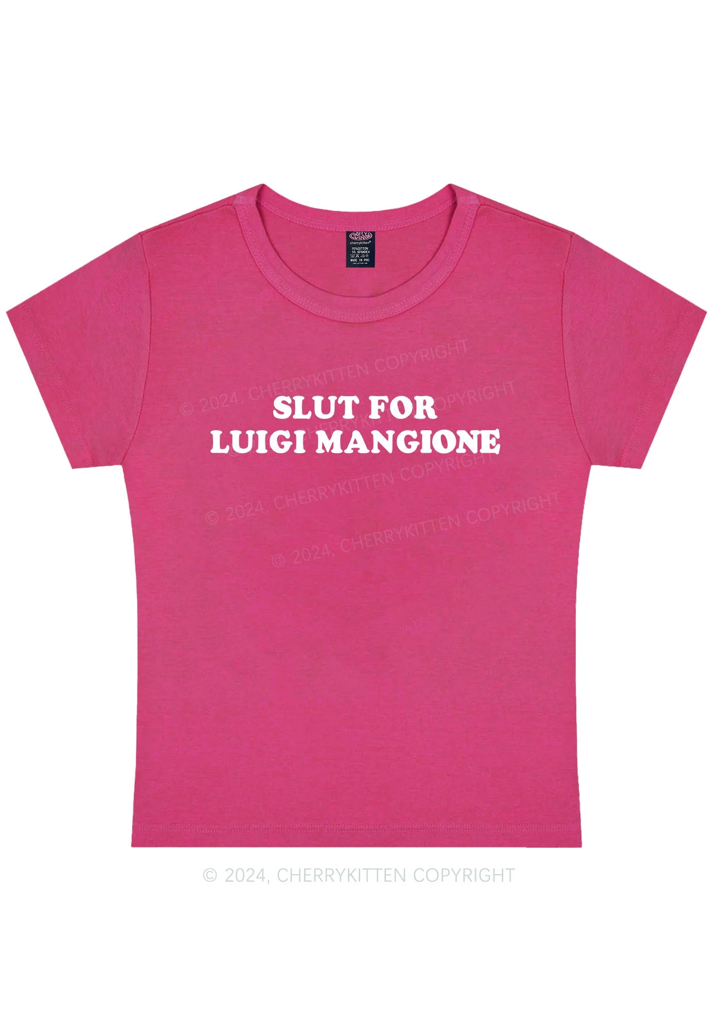 Curvy Slxt For LM Y2K Baby Tee Cherrykitten - Image 4