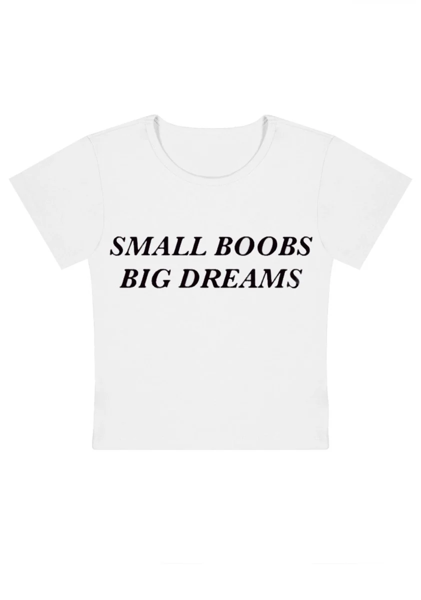 Curvy Small But Big Dreams  Baby Tee - Image 3