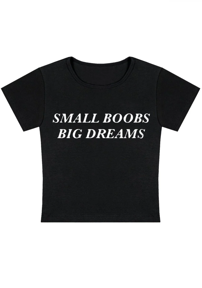 Curvy Small But Big Dreams  Baby Tee - Image 5