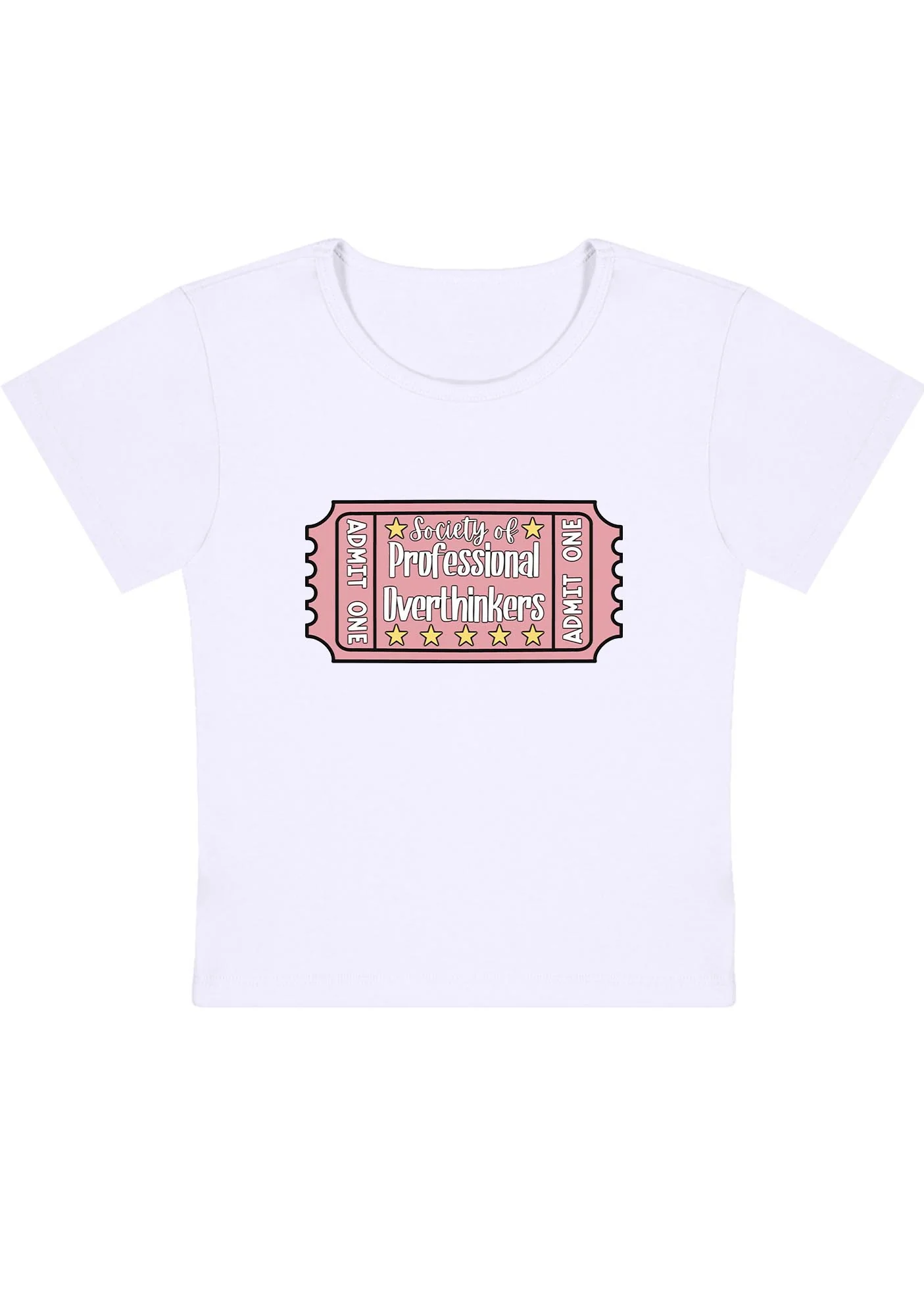 Curvy Society Of Professional Overthinkers Baby Tee - Image 2