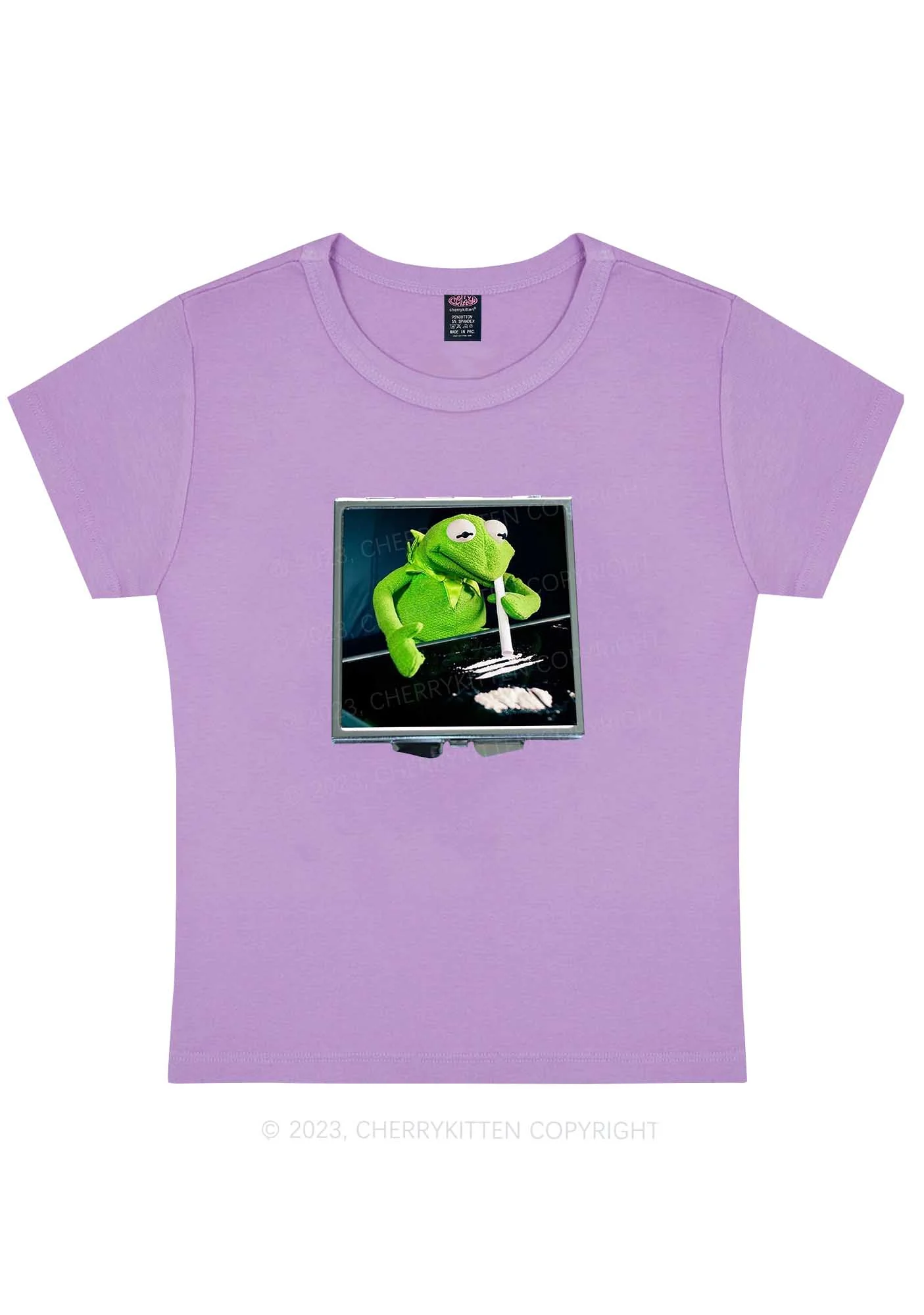 Curvy Special Cola Frog Y2K Baby Tee Cherrykitten - Image 4