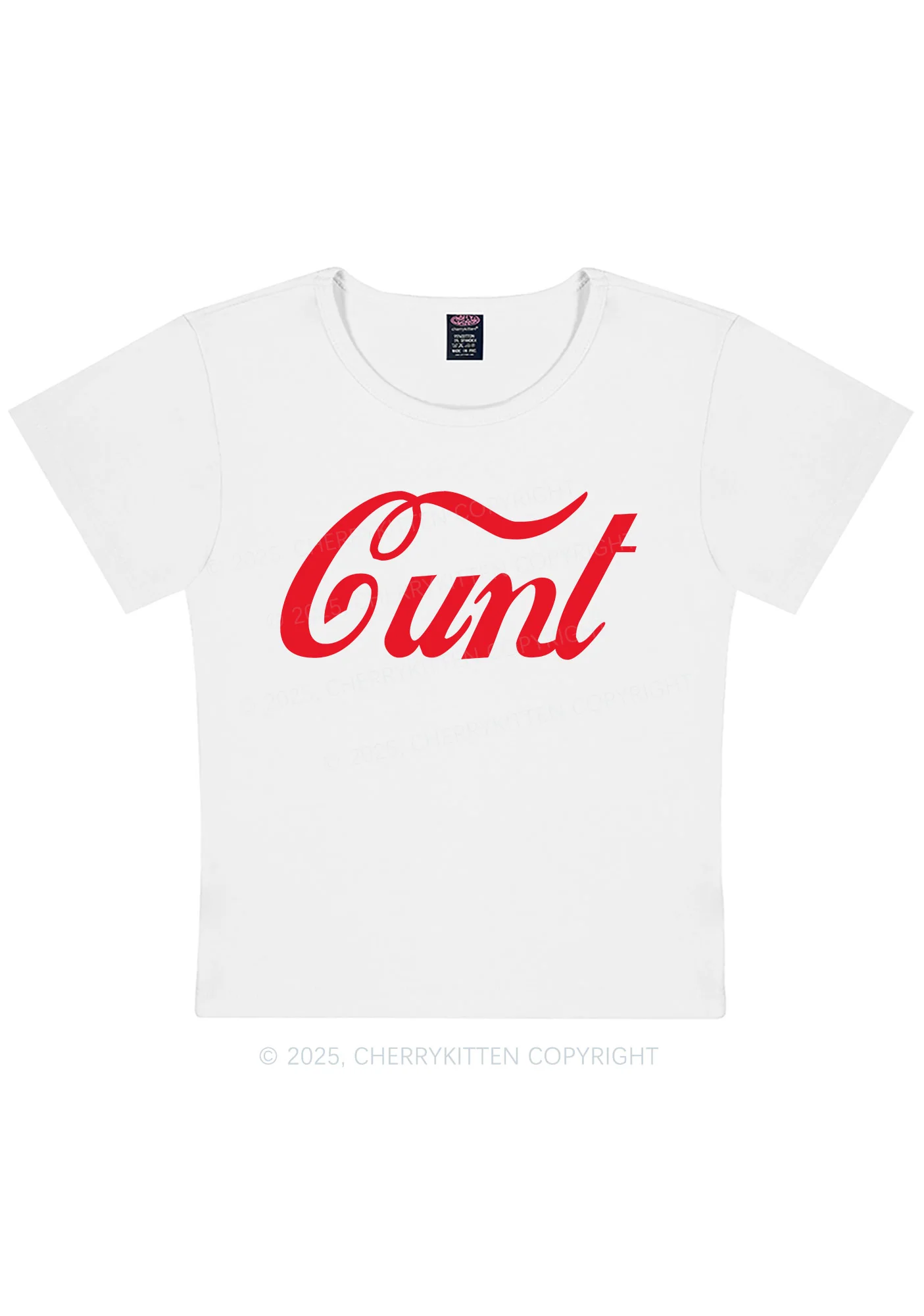 Curvy Special Cxxt Y2K Baby Tee Cherrykitten - Image 2