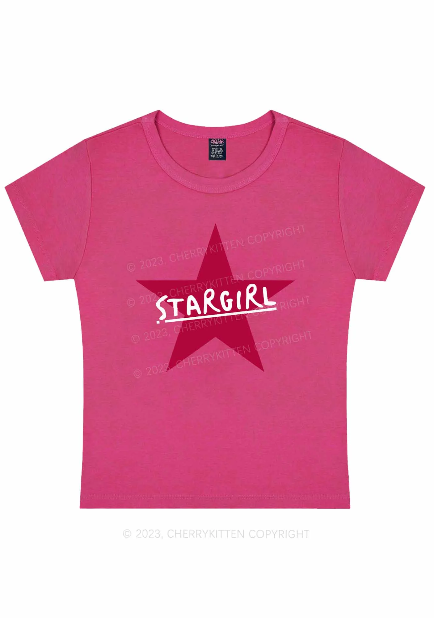 Curvy Stargirl Y2K Baby Tee Cherrykitten - Image 5