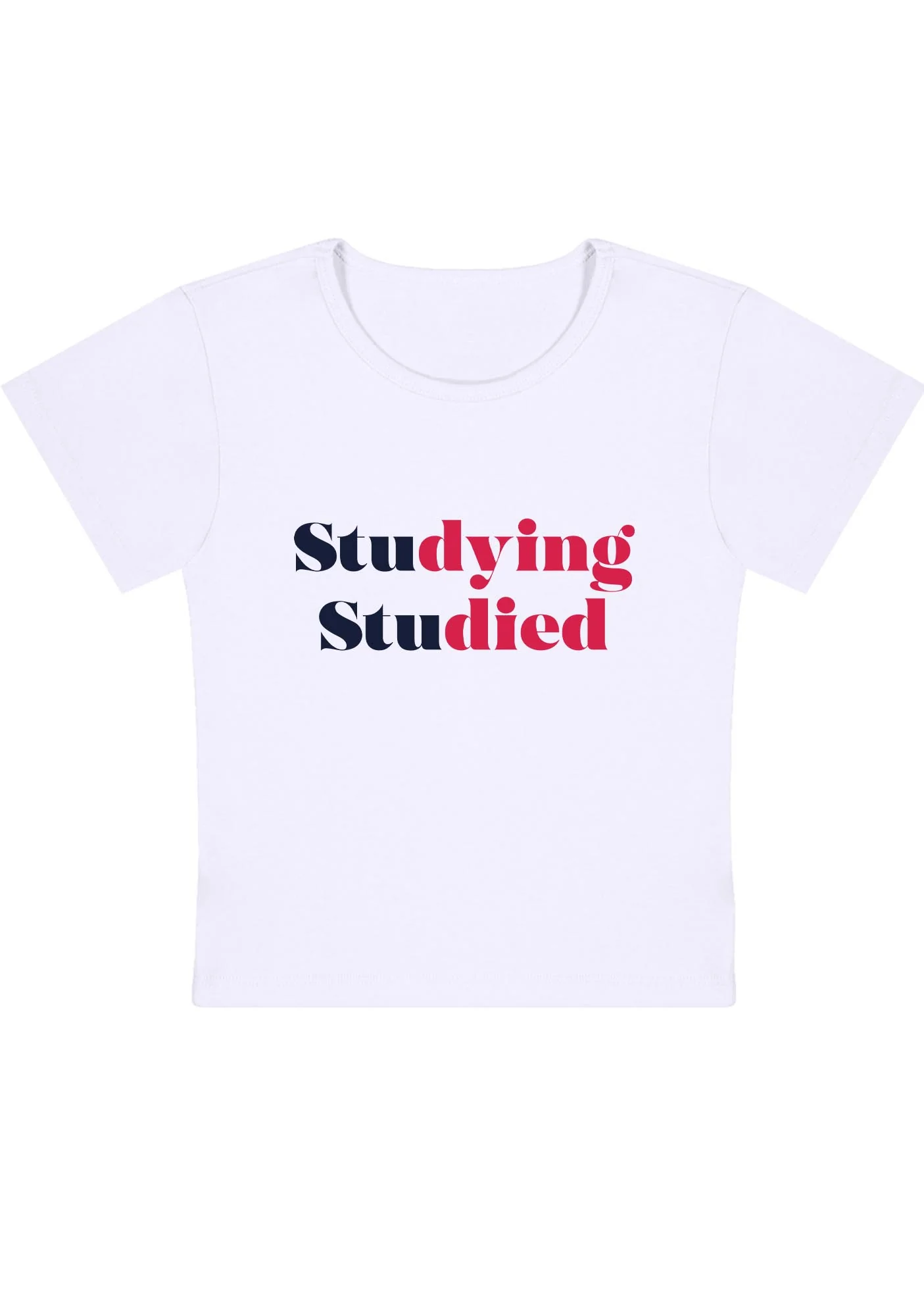 Curvy Studying Studied Baby Tee - Image 2