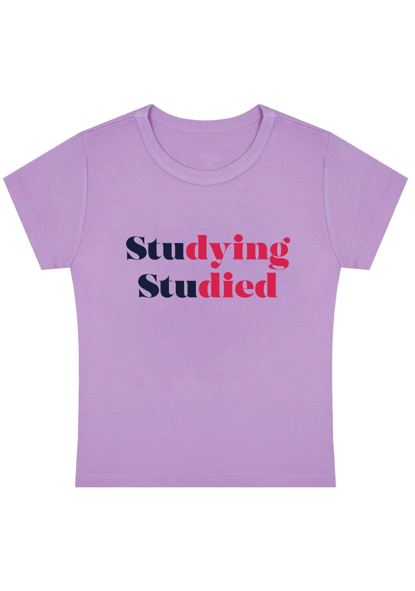 Curvy Studying Studied Baby Tee - Image 4