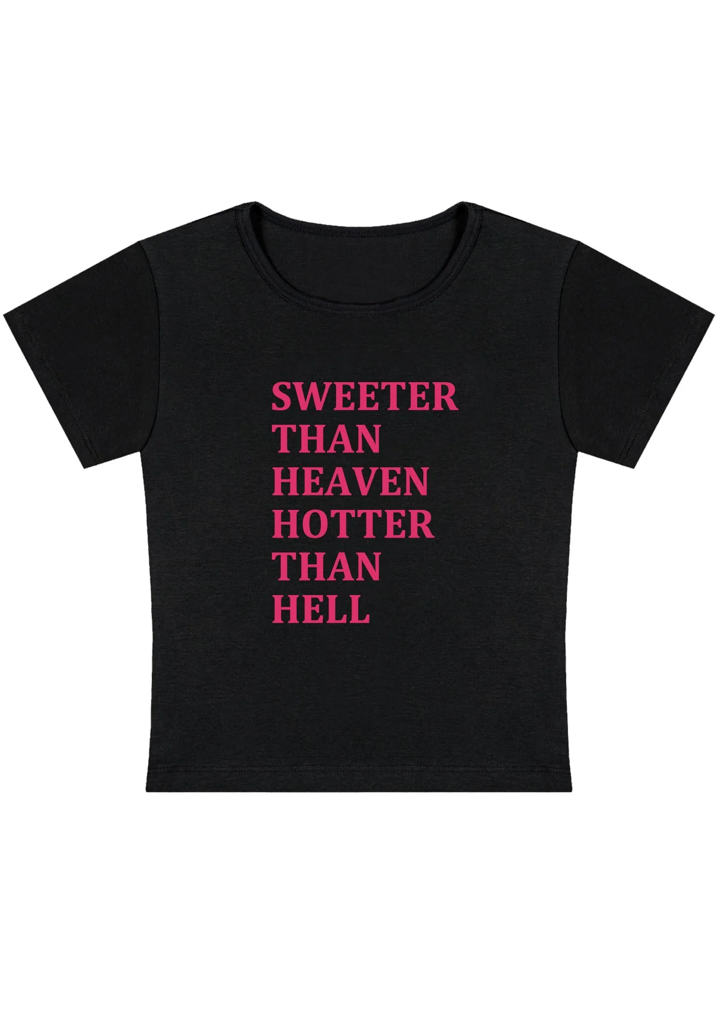Curvy Sweeter Than Heaven Baby Tee - Image 2