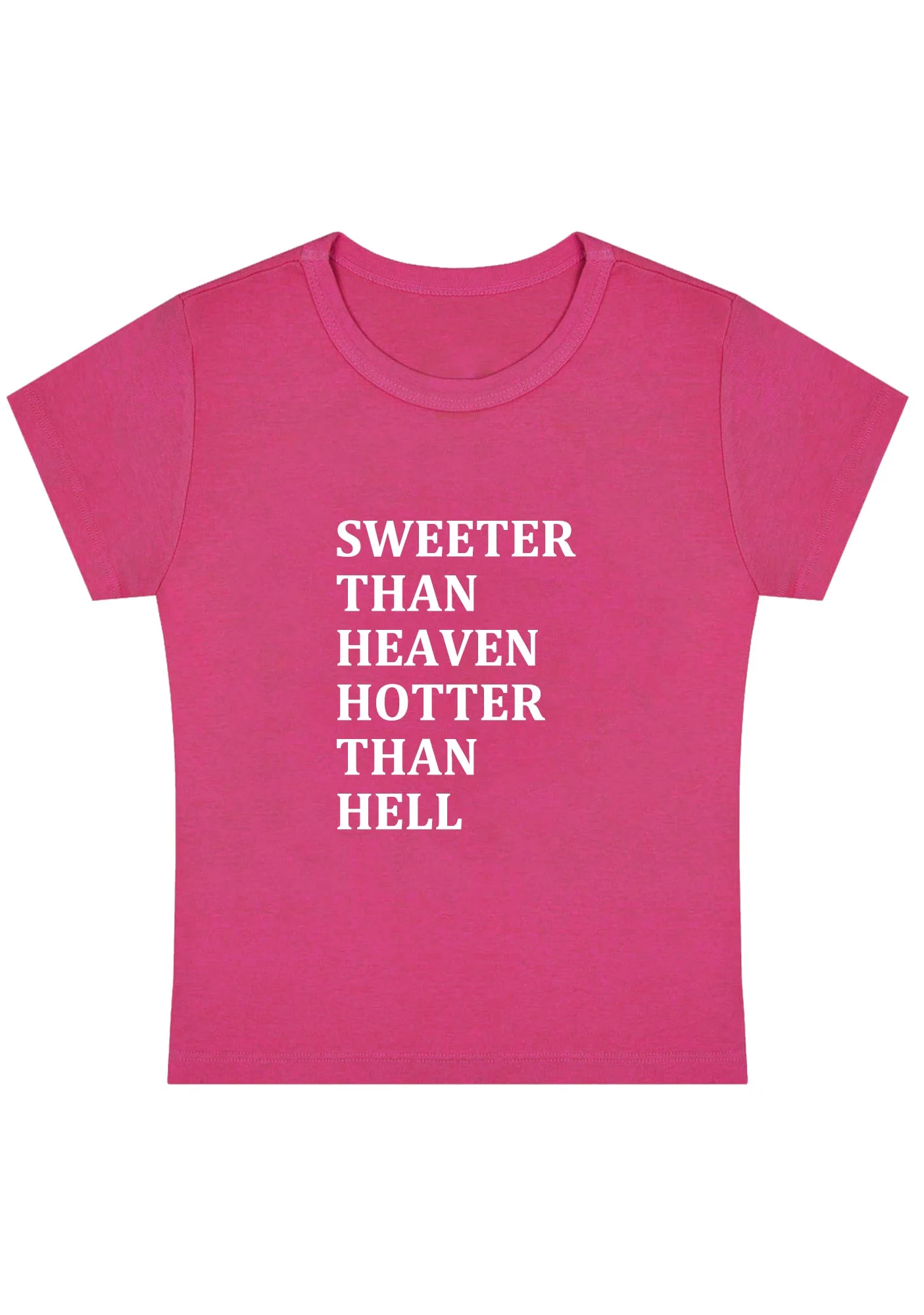 Curvy Sweeter Than Heaven Baby Tee - Image 4