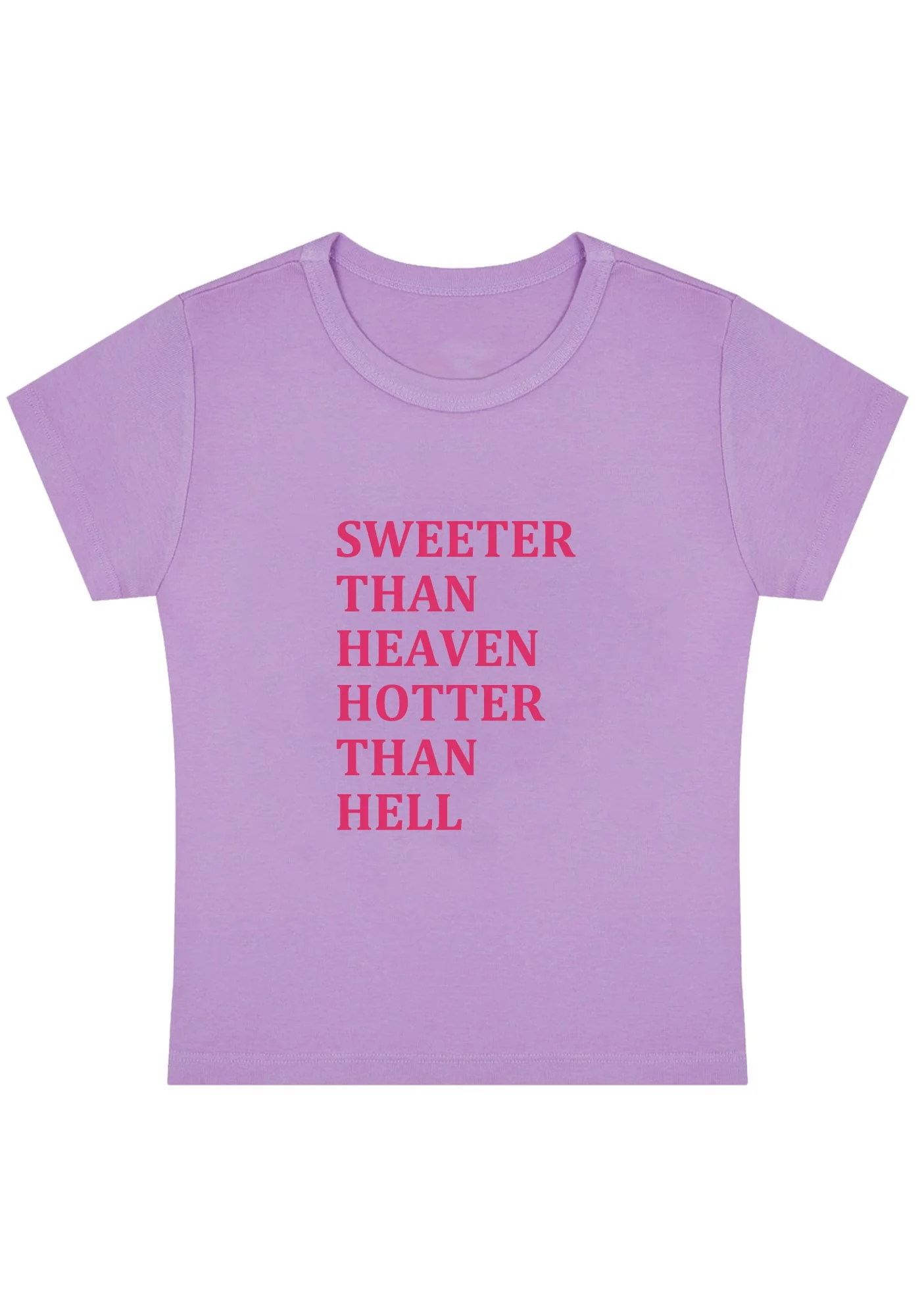 Curvy Sweeter Than Heaven Baby Tee - Image 5