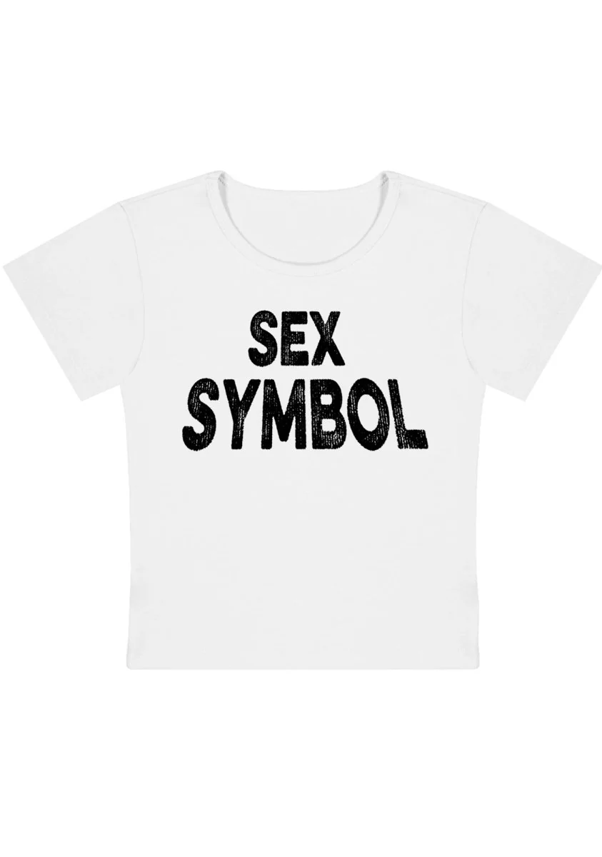 Curvy Sx Symbol Baby Tee - Image 5