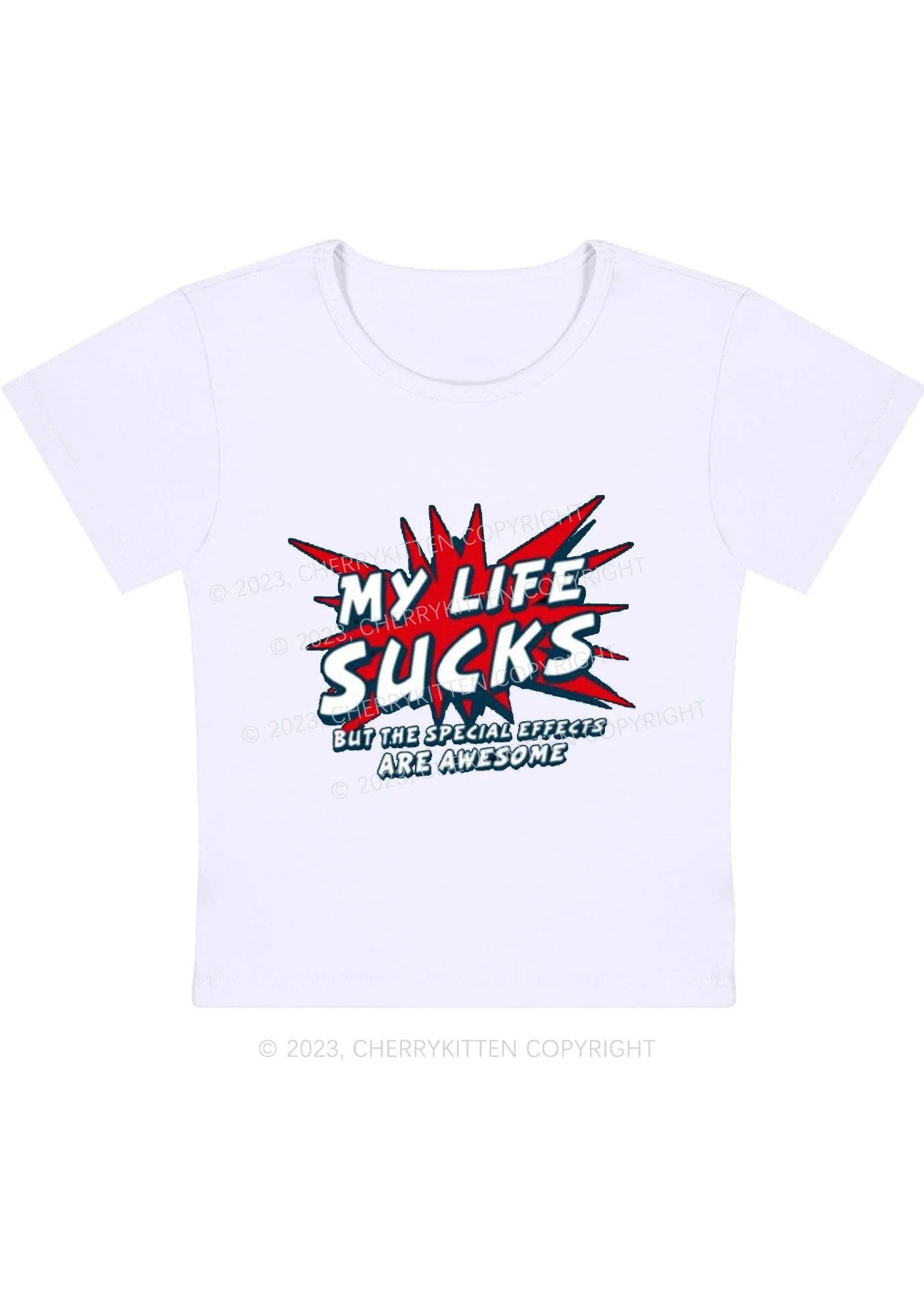 Curvy The Special Effects Are Awesome Baby Tee Cherrykitten - Image 3