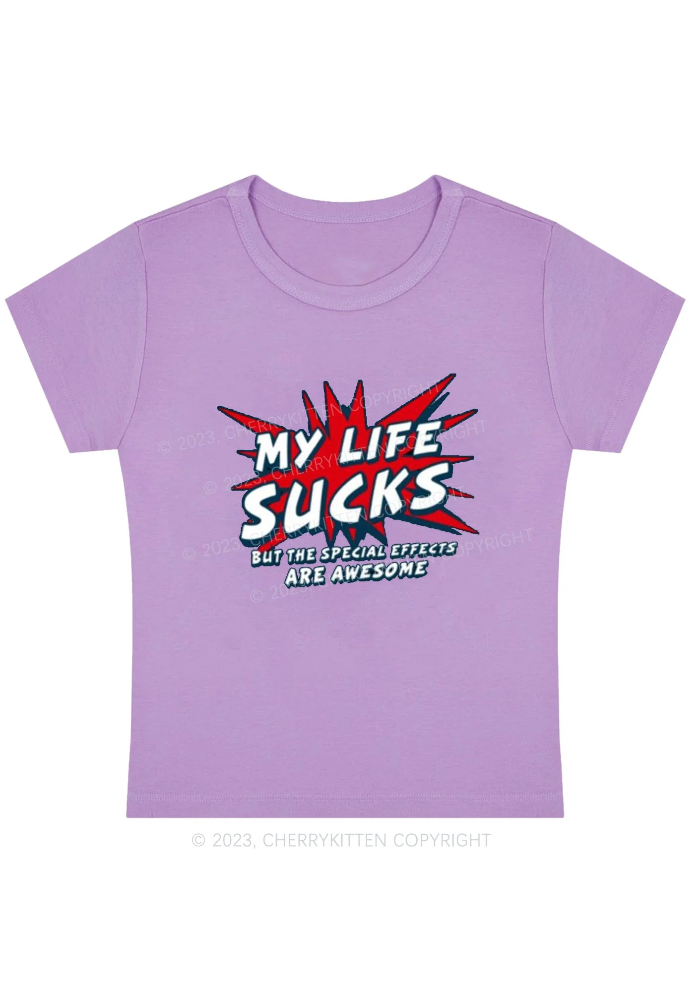 Curvy The Special Effects Are Awesome Baby Tee Cherrykitten - Image 4
