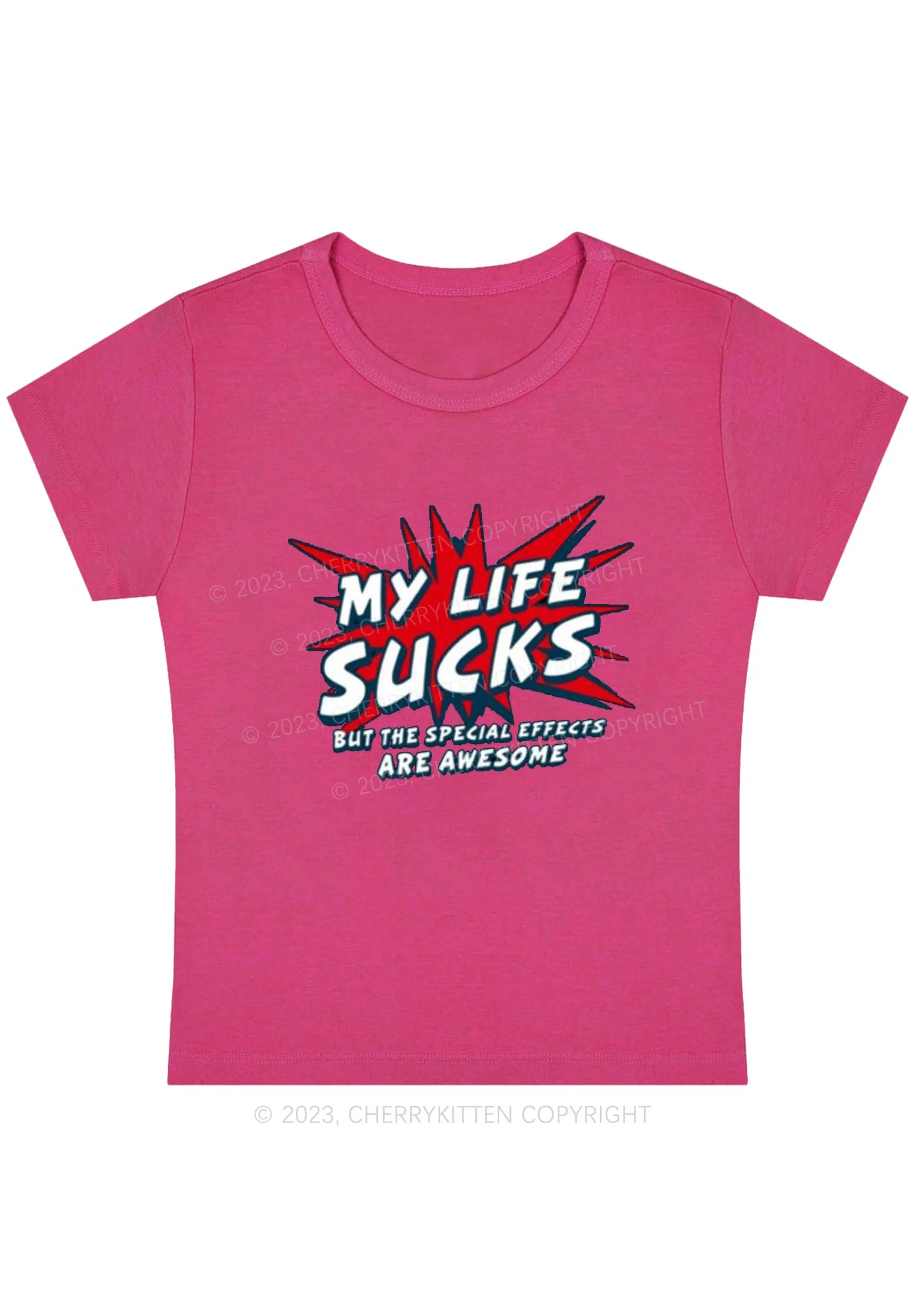 Curvy The Special Effects Are Awesome Baby Tee Cherrykitten - Image 5