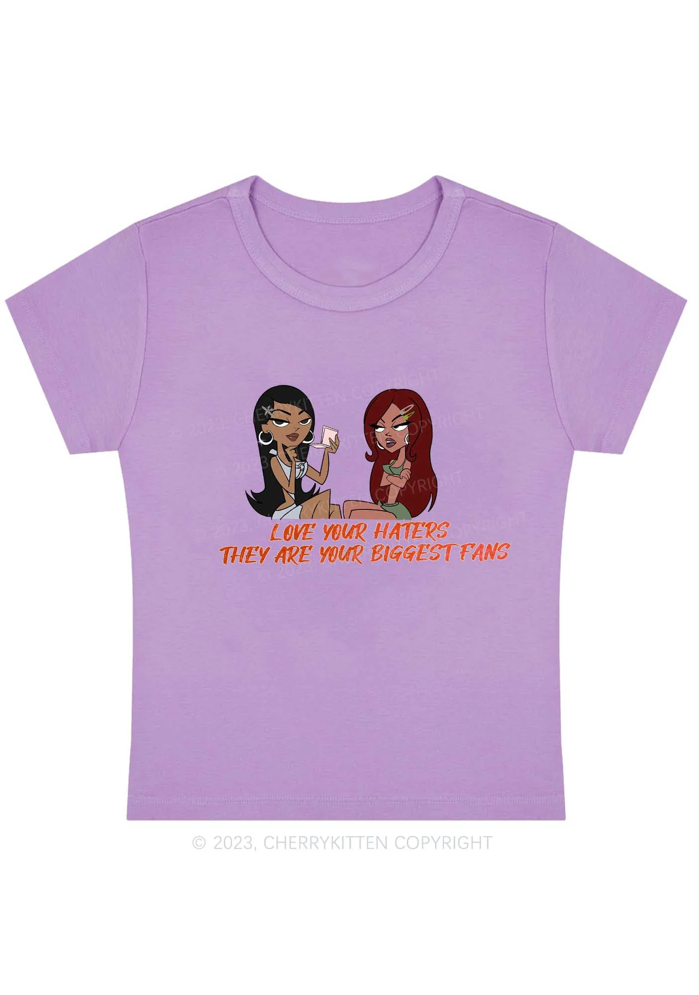 Curvy They Are Your Biggest Fans Y2K Baby Tee Cherrykitten - Image 4