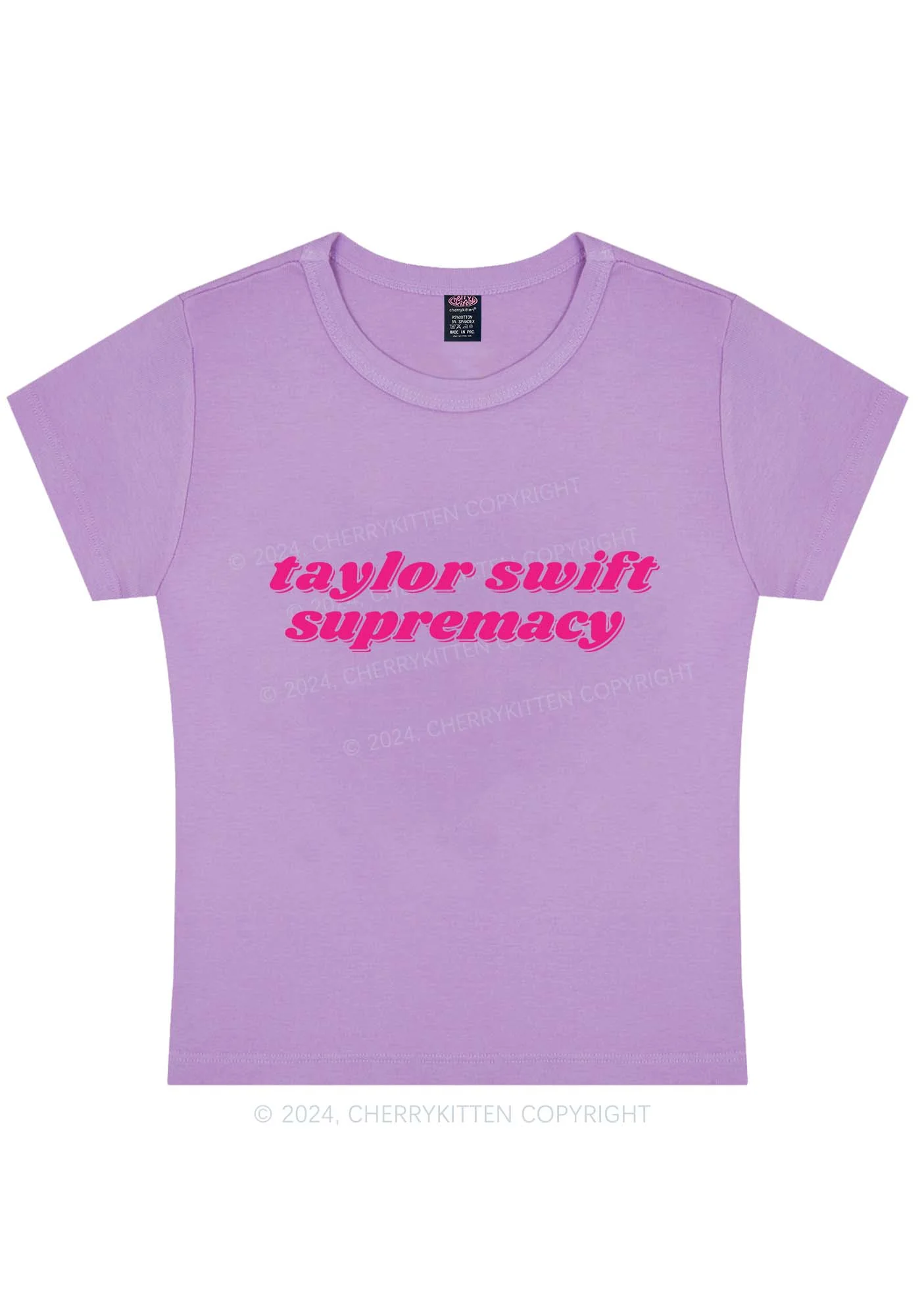 Curvy TS Supremacy Y2K Baby Tee Cherrykitten - Image 4