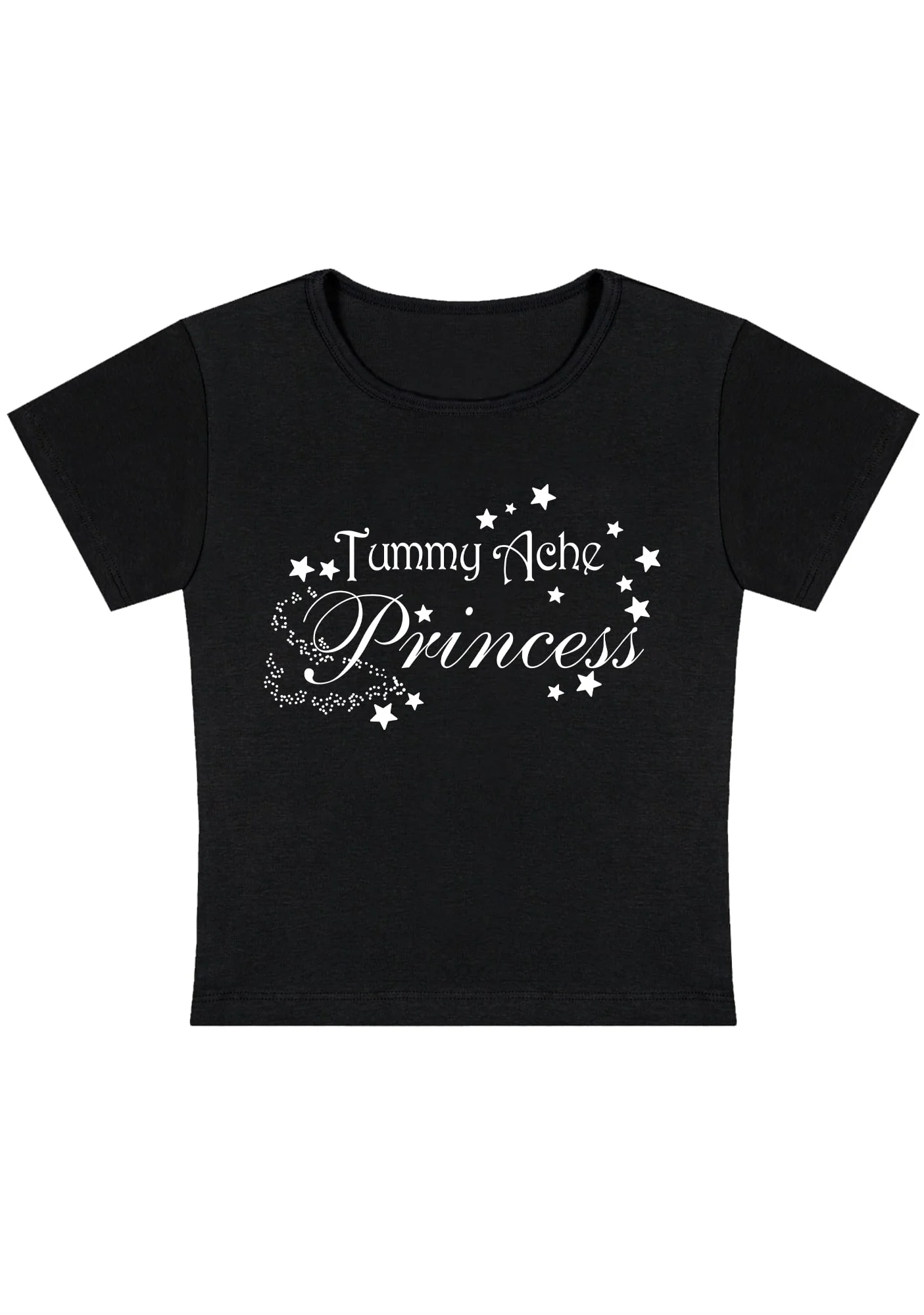 Curvy Tummy Ache Princess Baby Tee - Image 2