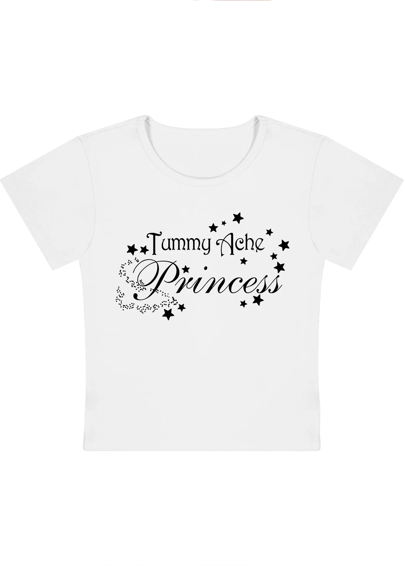 Curvy Tummy Ache Princess Baby Tee - Image 3