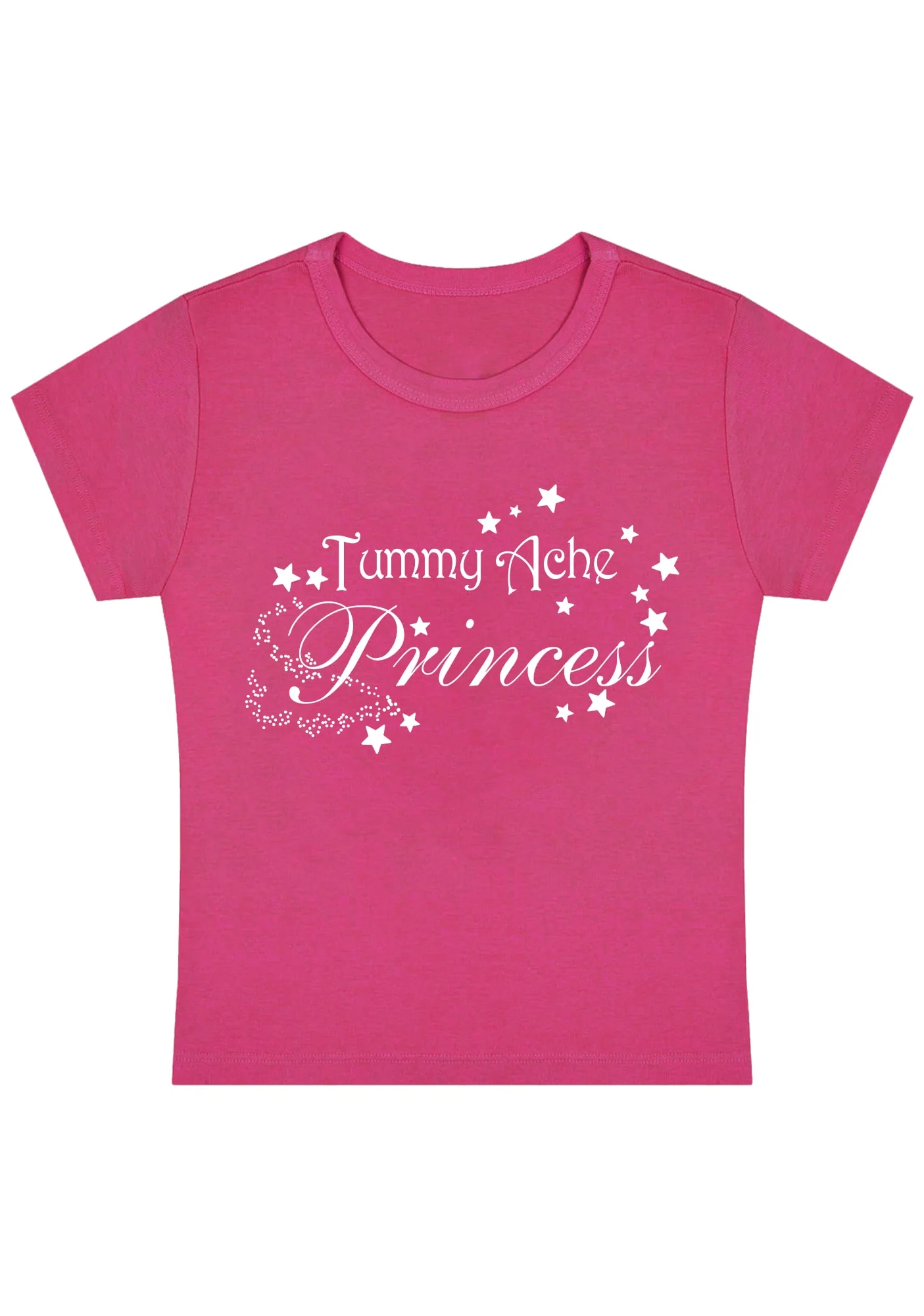 Curvy Tummy Ache Princess Baby Tee - Image 4