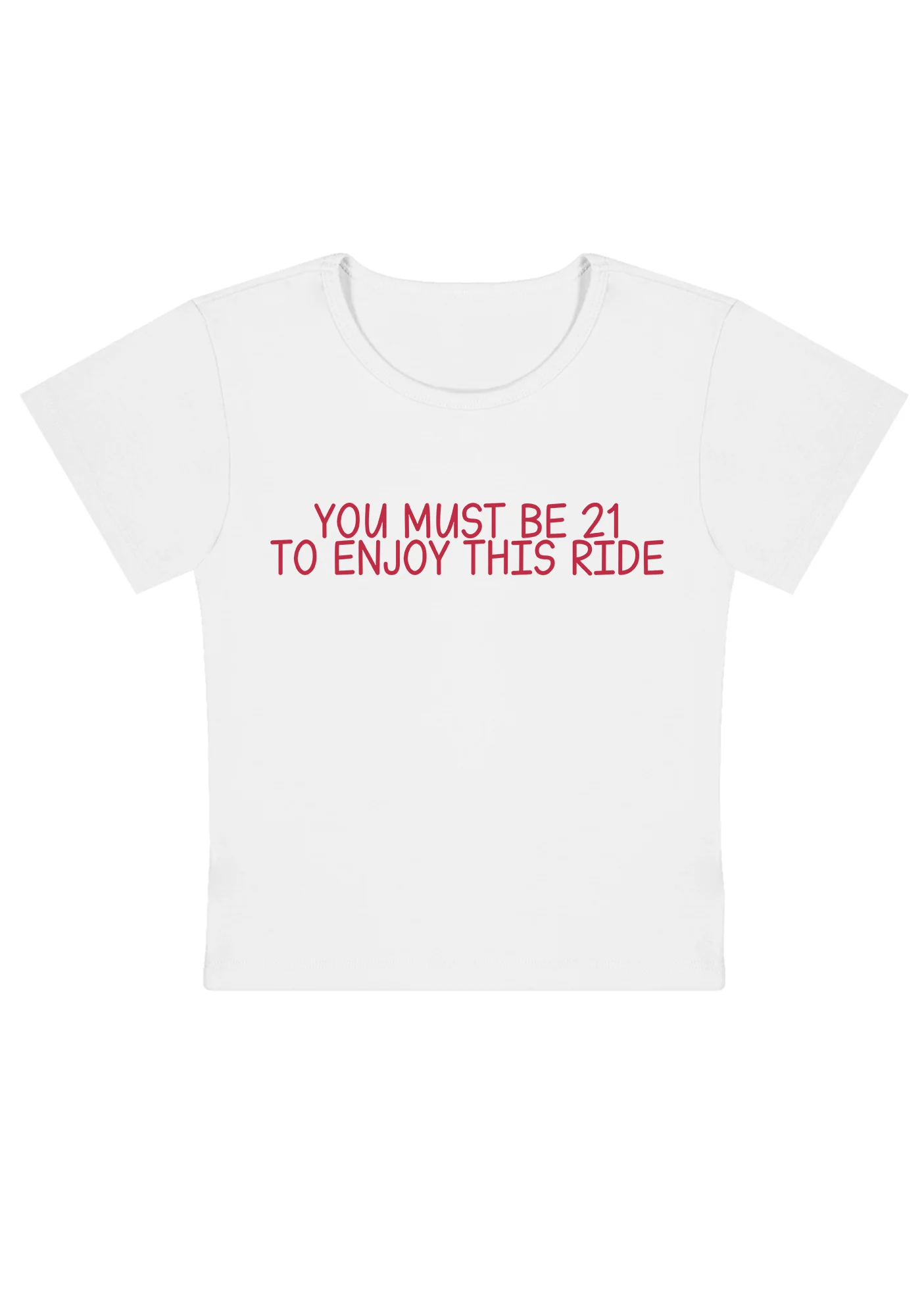 Curvy Twenty-One To Enjoy This Ride Baby Tee - Image 2