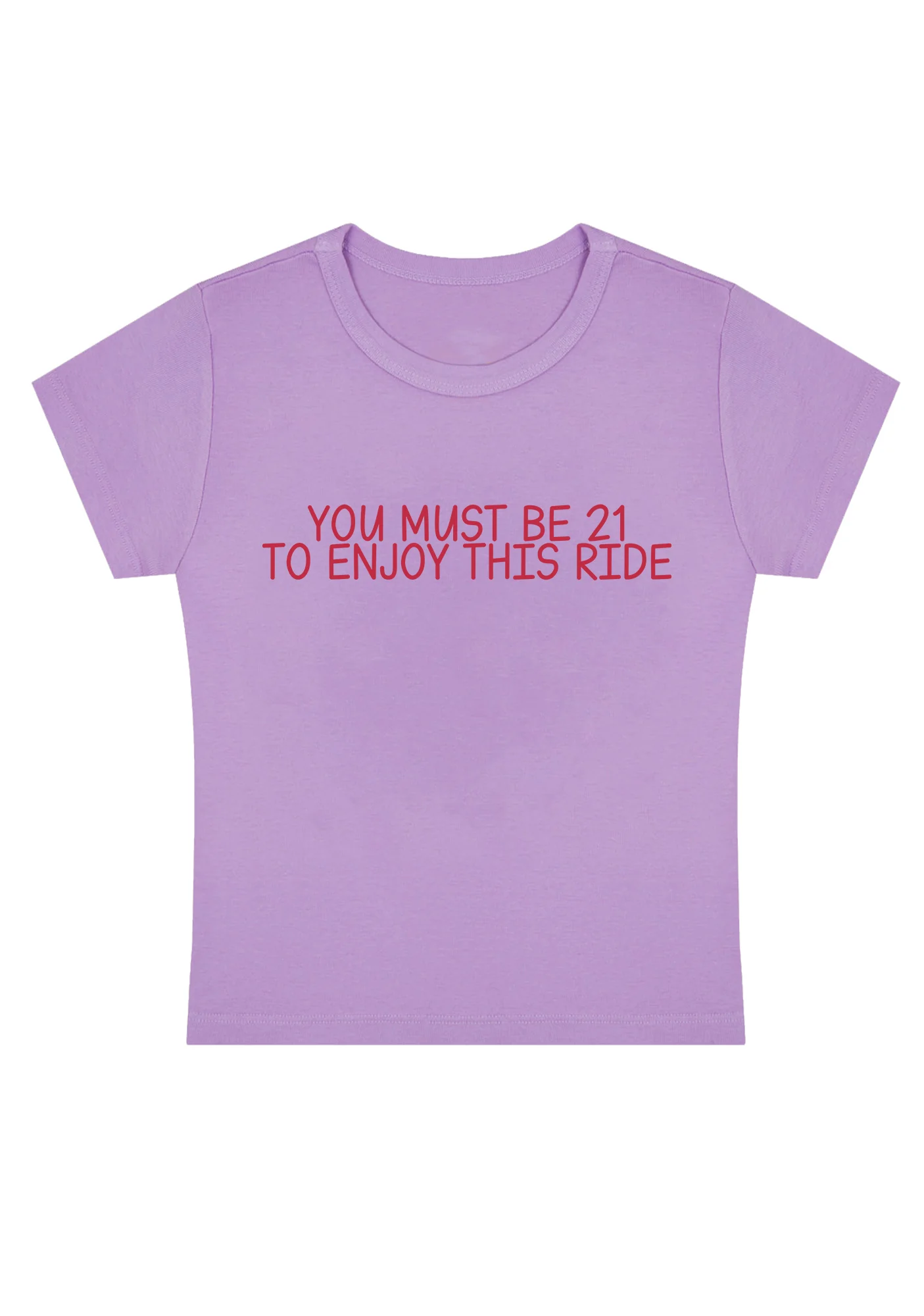 Curvy Twenty-One To Enjoy This Ride Baby Tee - Image 5